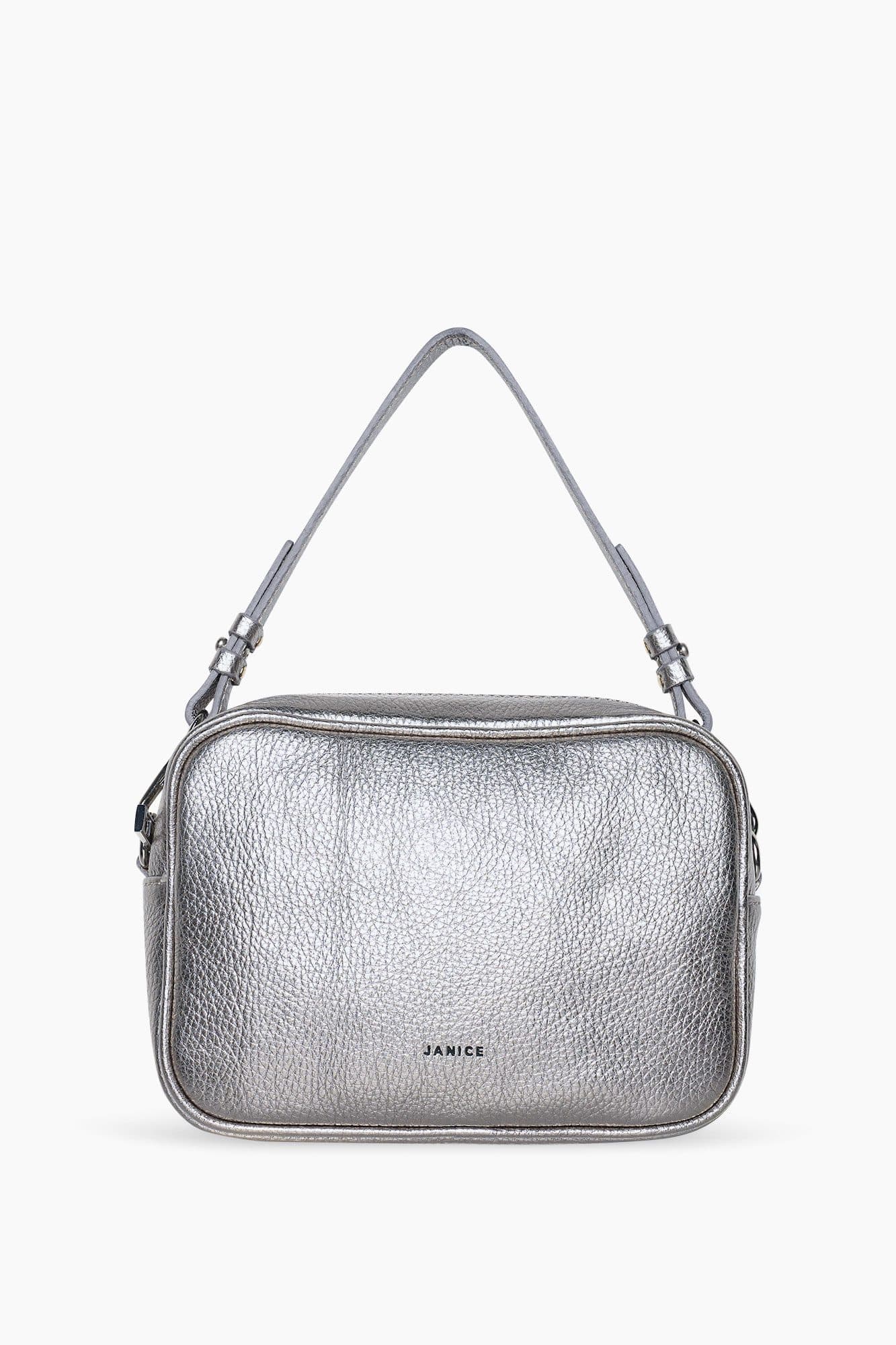 Leren Crossbody Dames Bruce Gun Metal