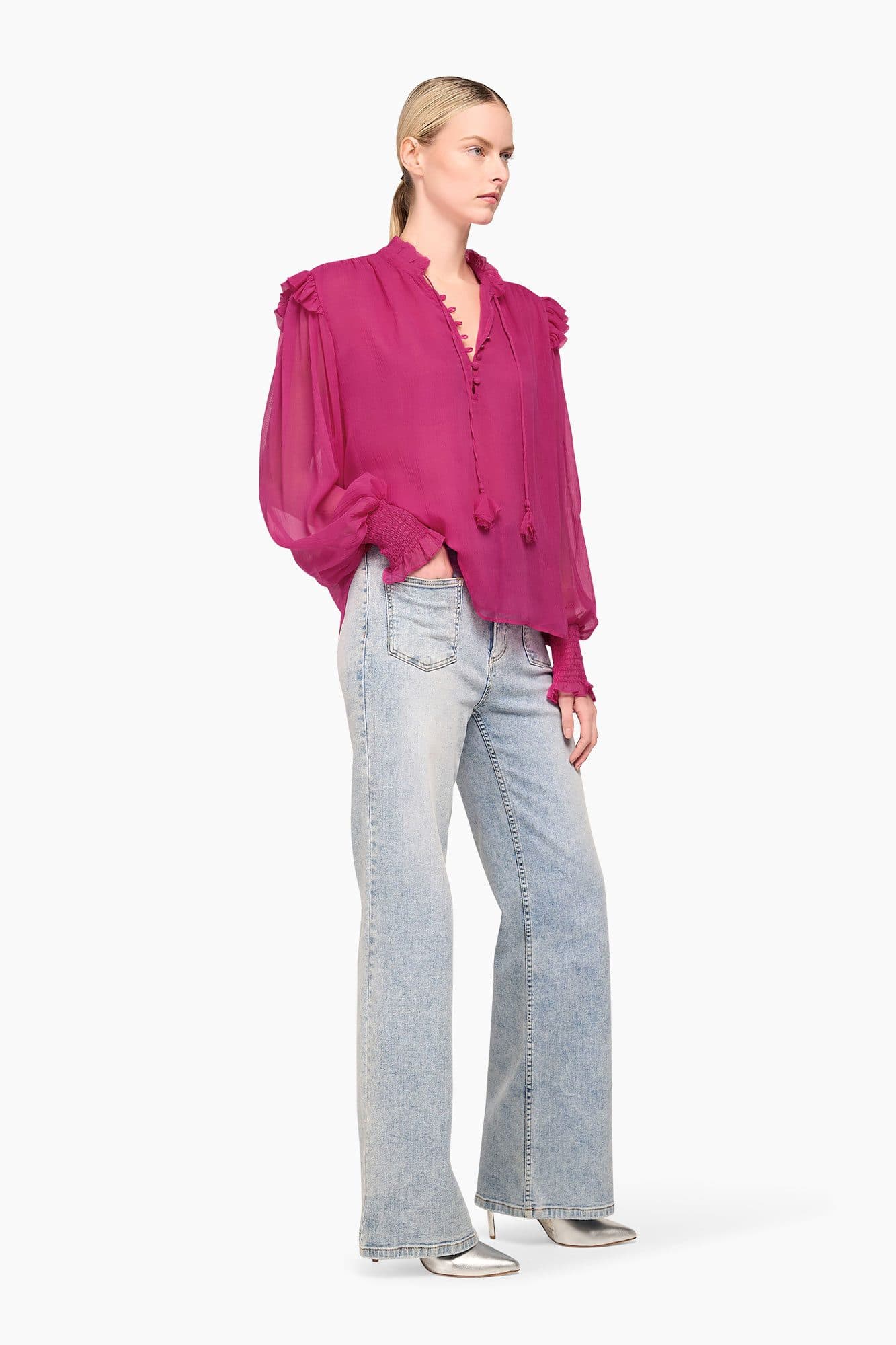 Blouse Dames Brent Roze - 5