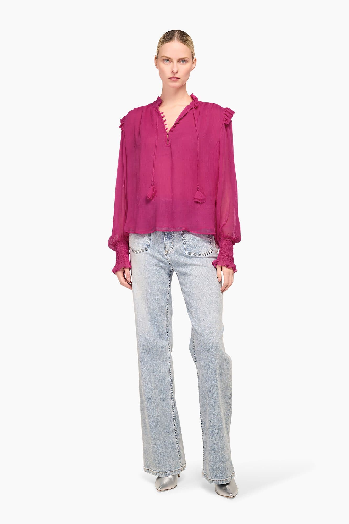 Blouse Dames Brent Roze - 3