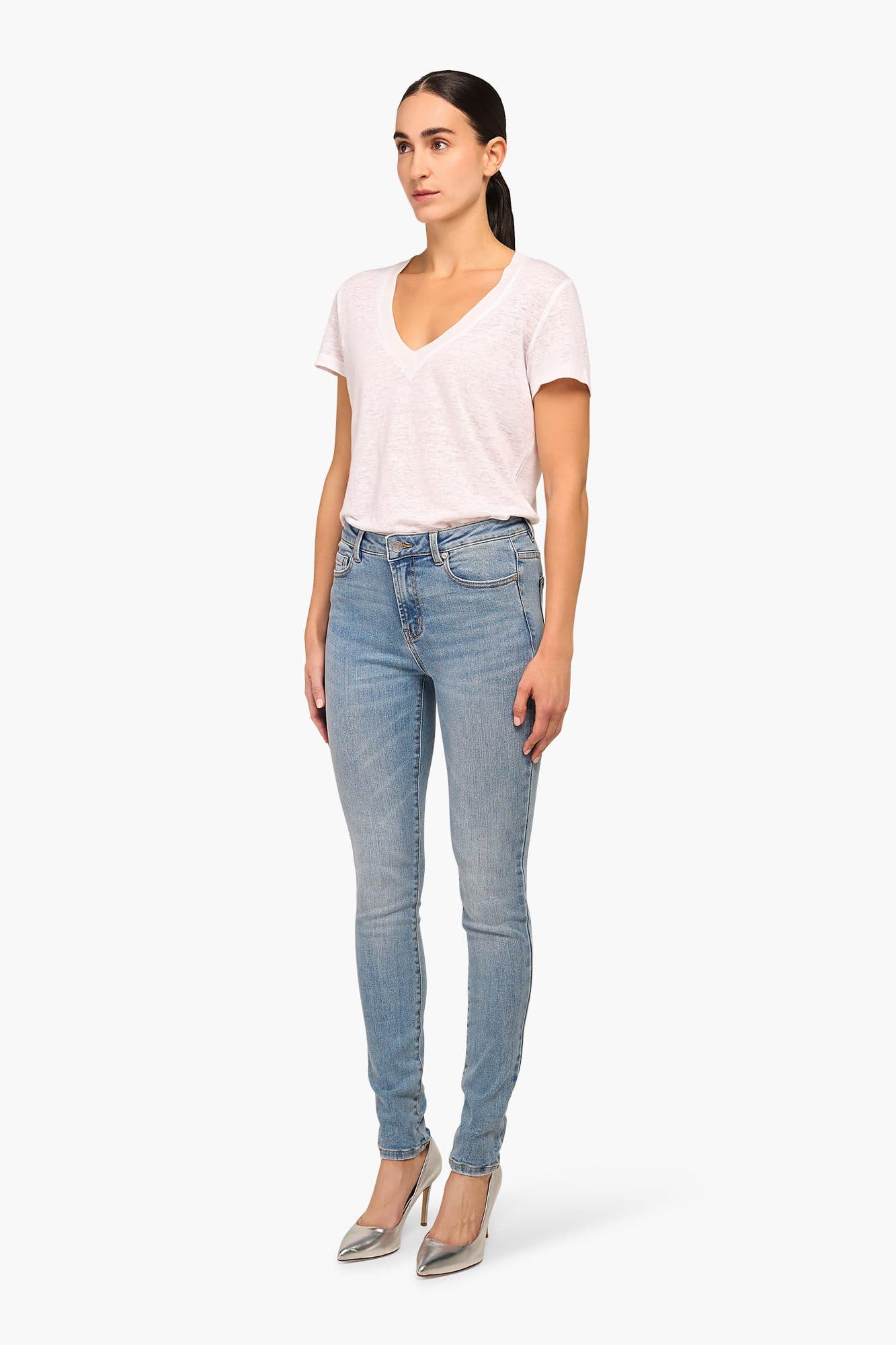 High Rise Skinny Jeans Rocket Blauw 323 - alternatieve afbeelding