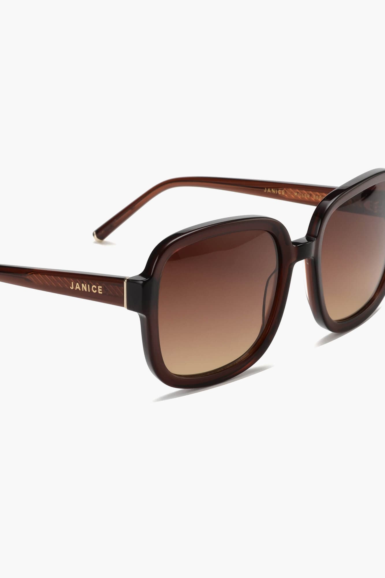 Zonnebril Dames Miller Bruin Degradé - 3