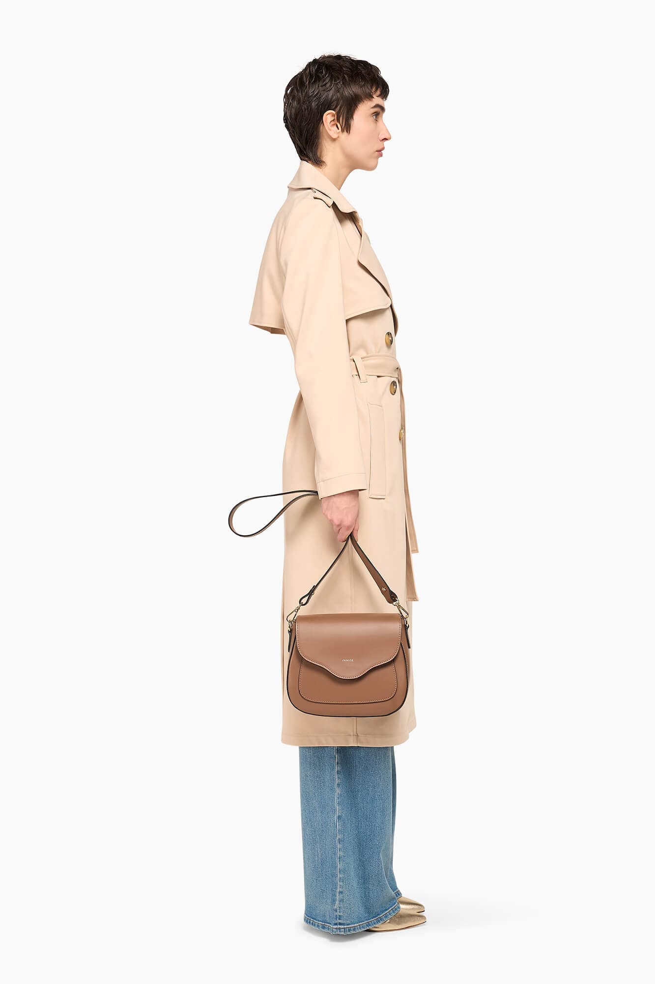 Trenchcoat Dames Robert Beige - 5