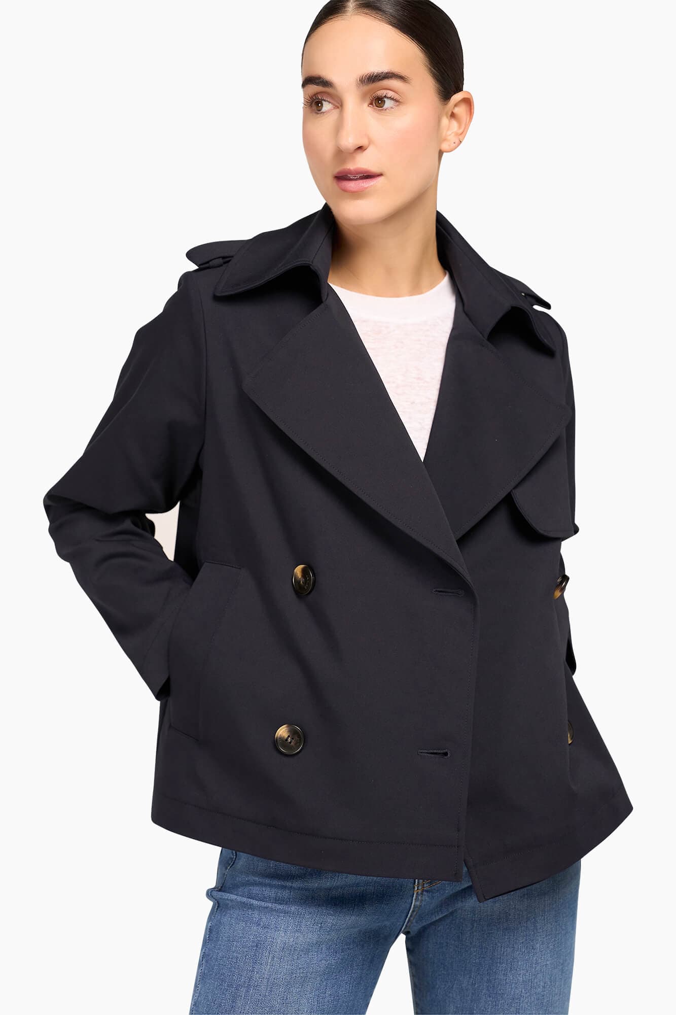 Jack Trench Dames Jean Navy Blue - alternatieve afbeelding