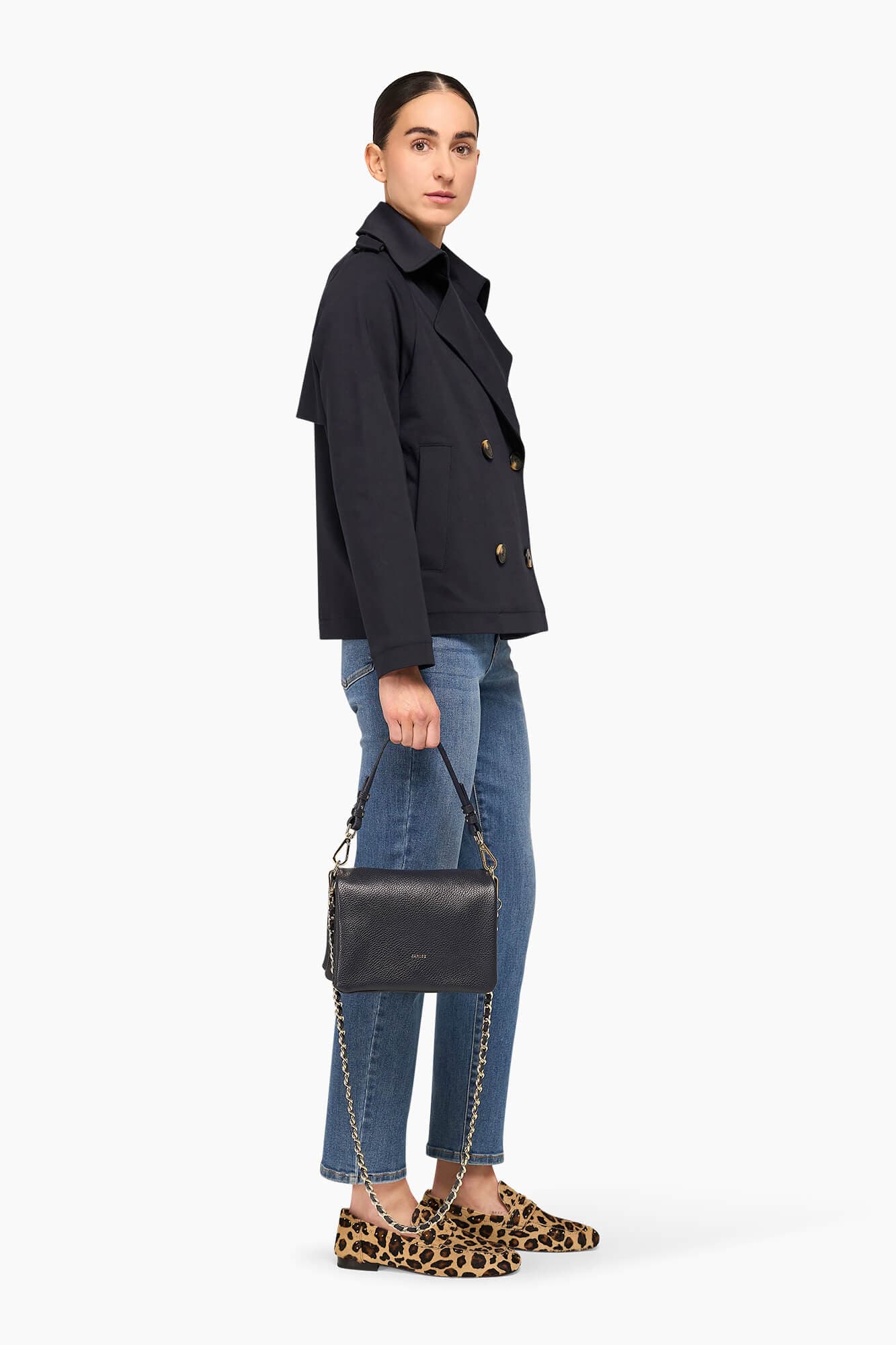 Jack Trench Dames Jean Navy Blue - 5