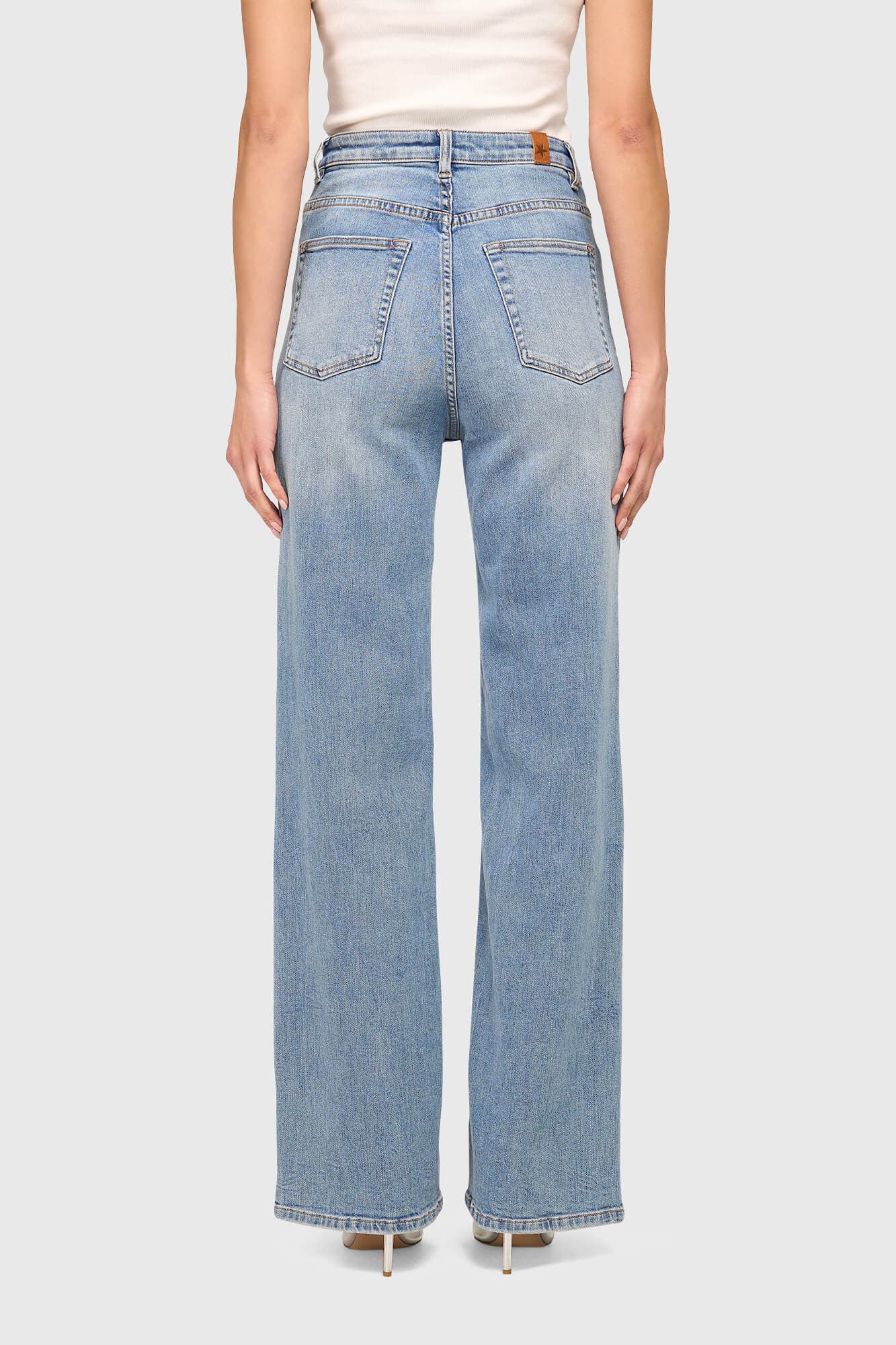 Jeans Dames Wijde Pijp Jason Blauw 323 - 4