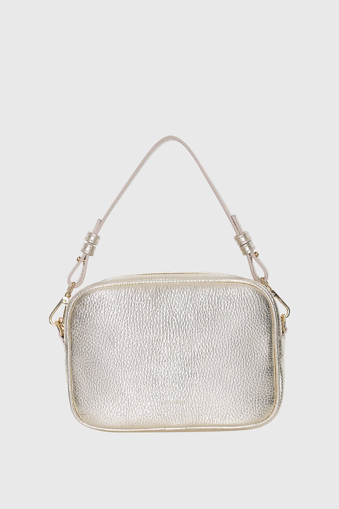 Leren Crossbody Dames Bruce Goud