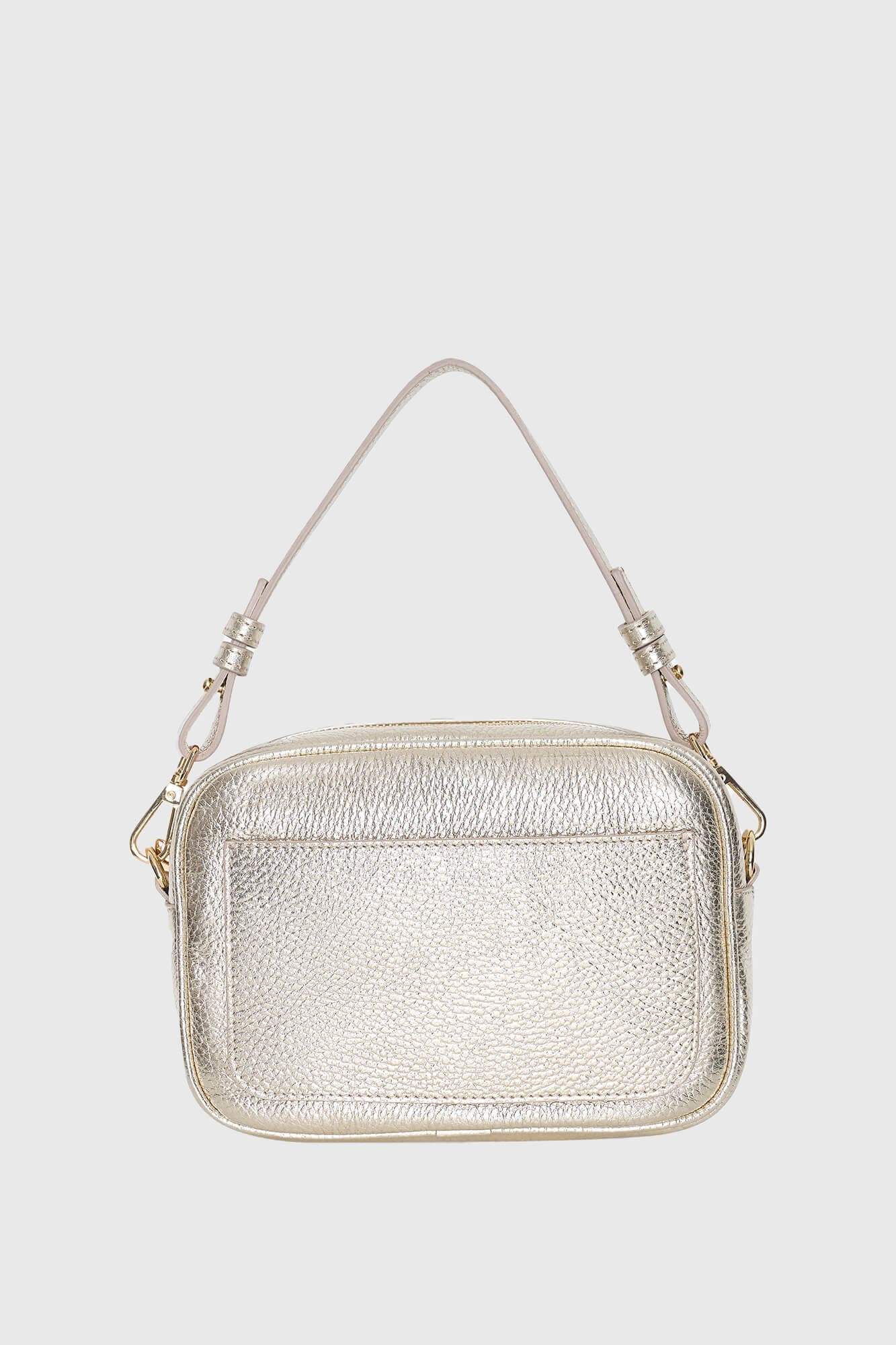 Leren Crossbody Dames Bruce Goud - 4