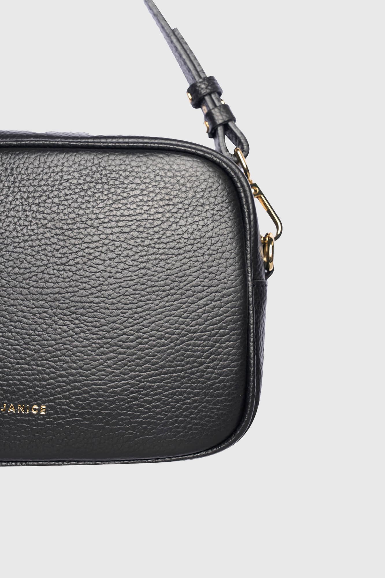 Leren Crossbody Dames Bruce Zwart - alternatieve afbeelding