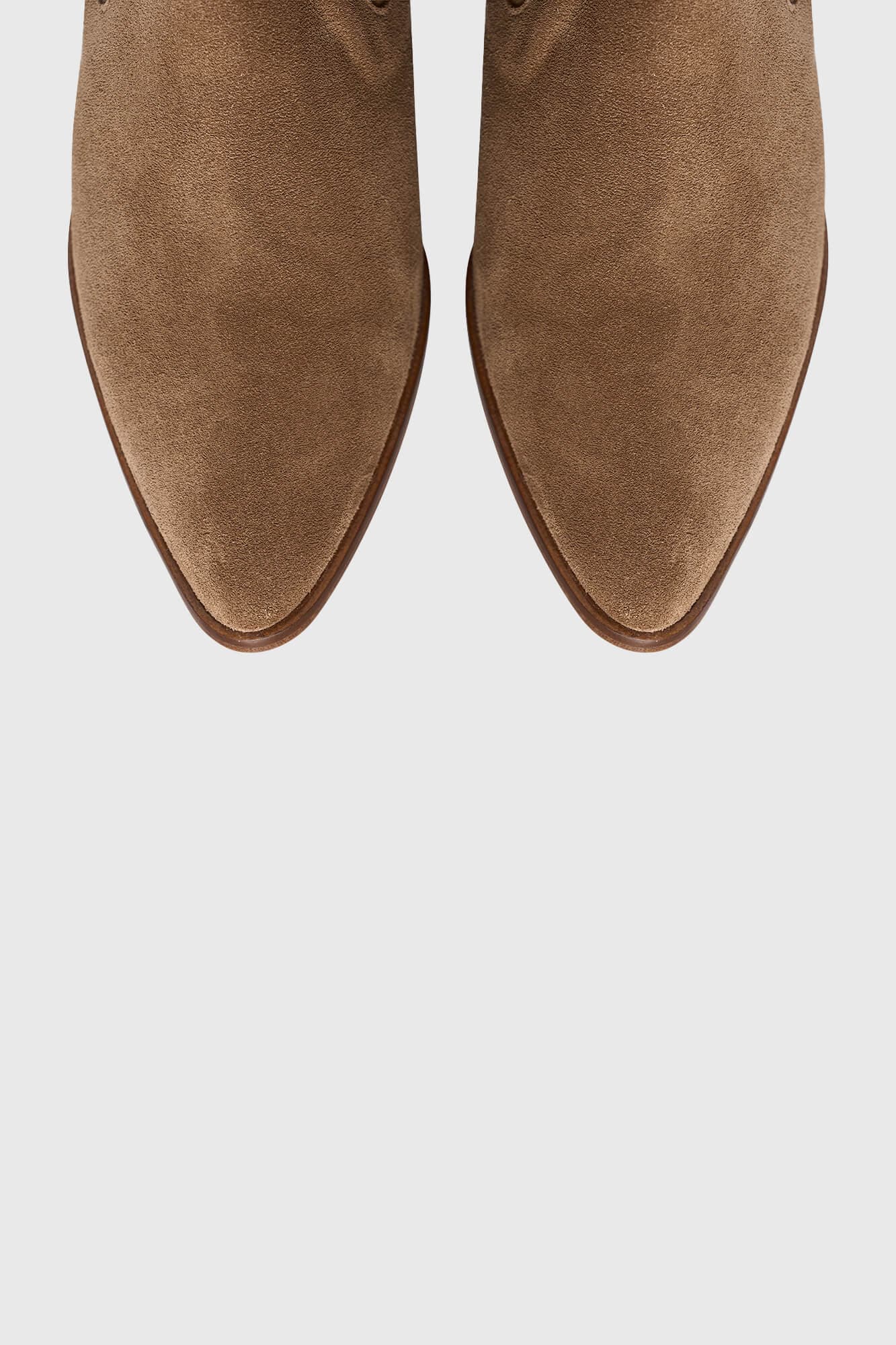 Enkellaars Western Dames Suede Colt Cognac - 3