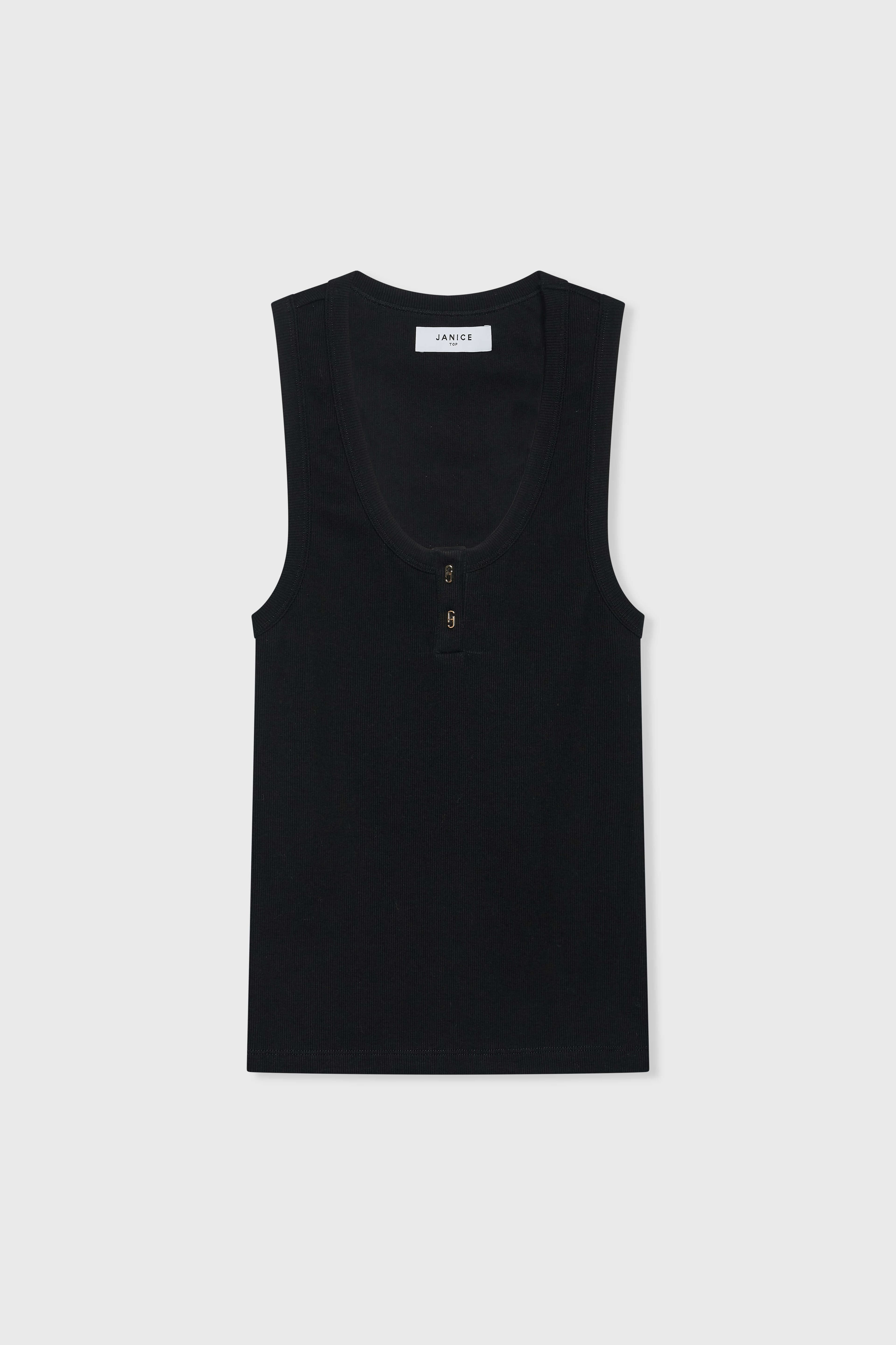 Tanktop Dames Katoen Logo Drukkers Rolf Zwart - 5