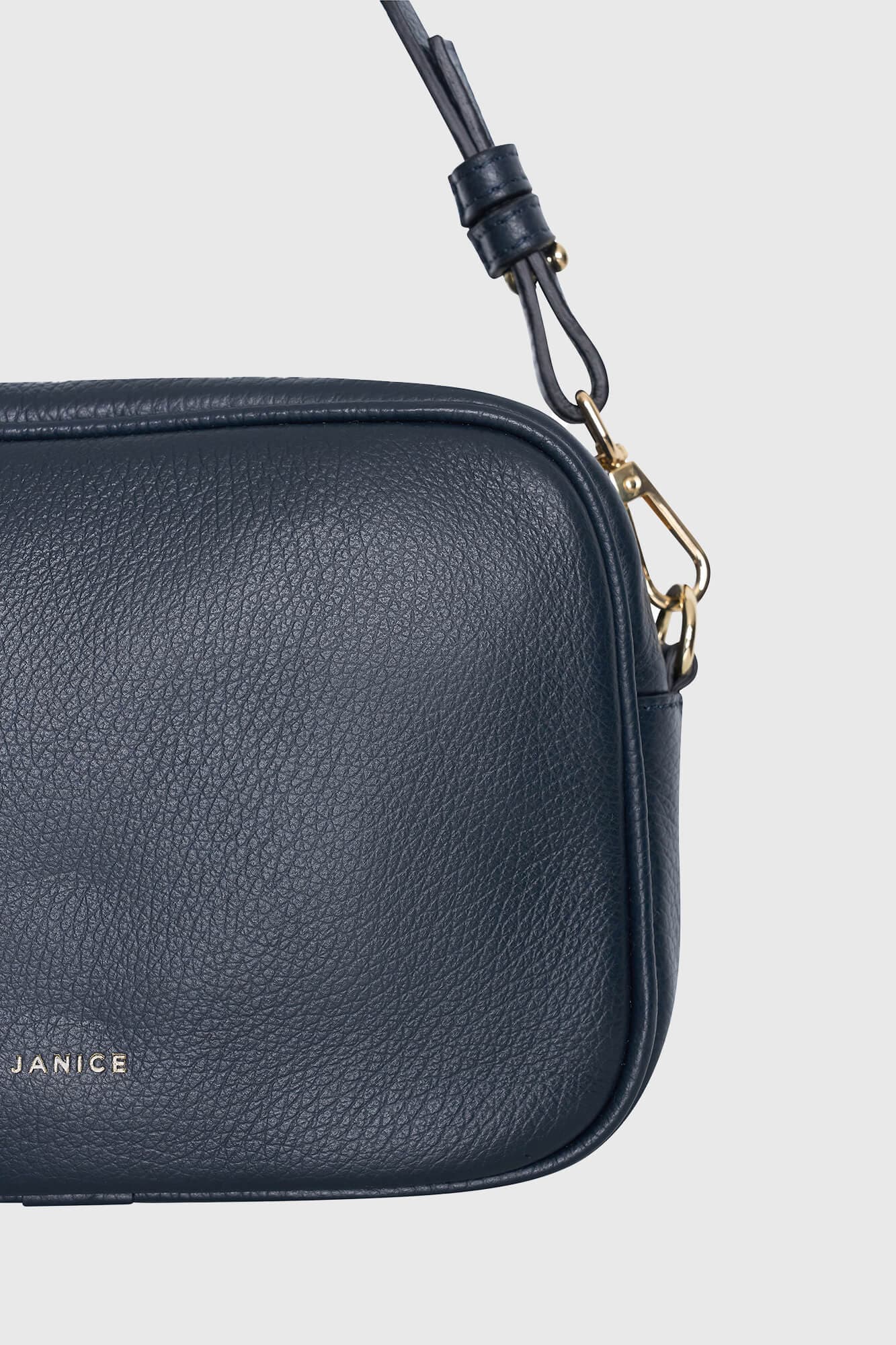 Leren Crossbody Dames Bruce Navy Blue - alternatieve afbeelding