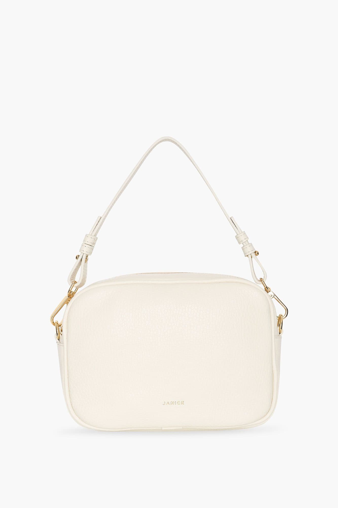 Leren Crossbody Dames Bruce Off-white