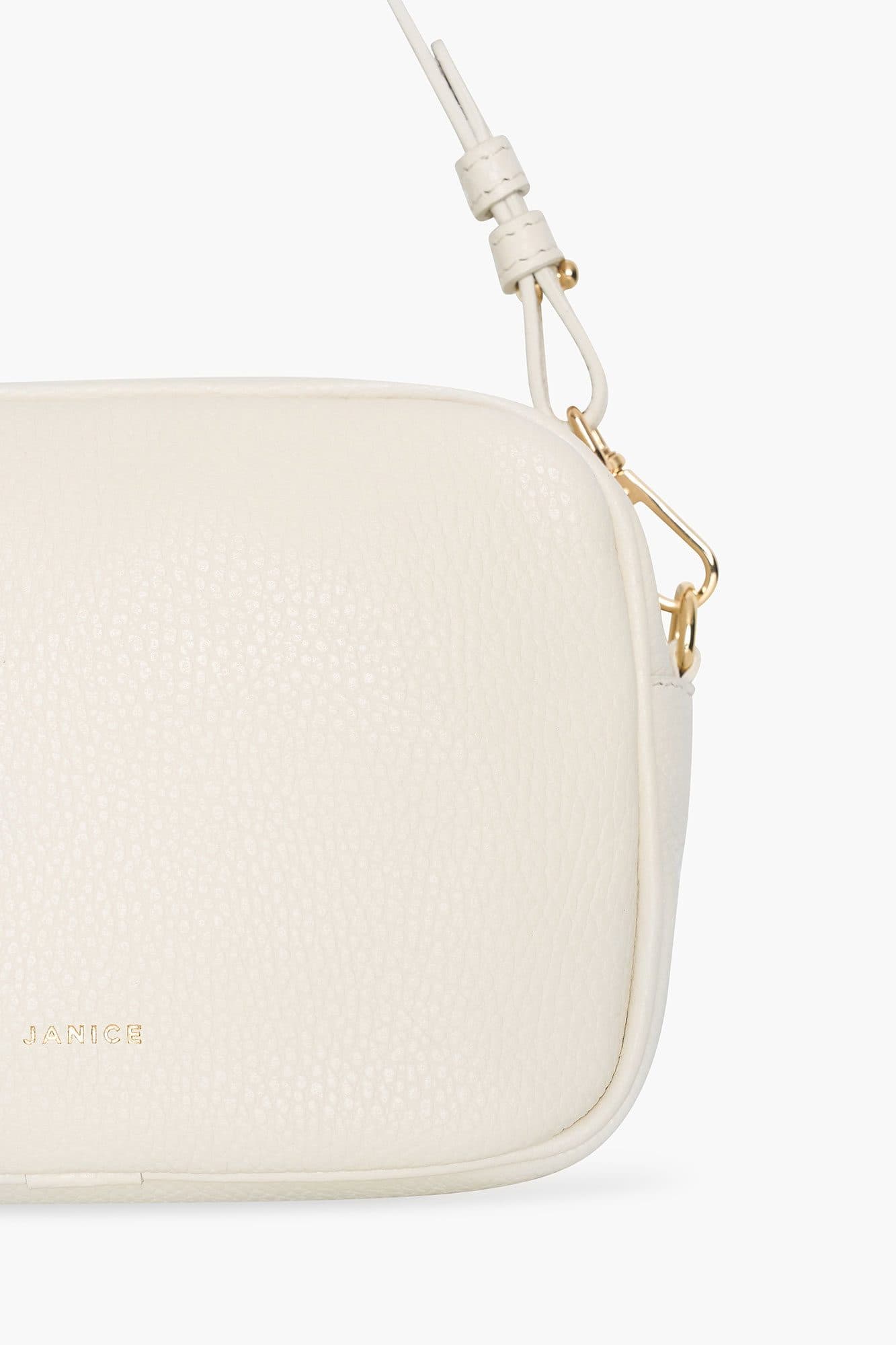 Leren Crossbody Dames Bruce Off-white - alternatieve afbeelding