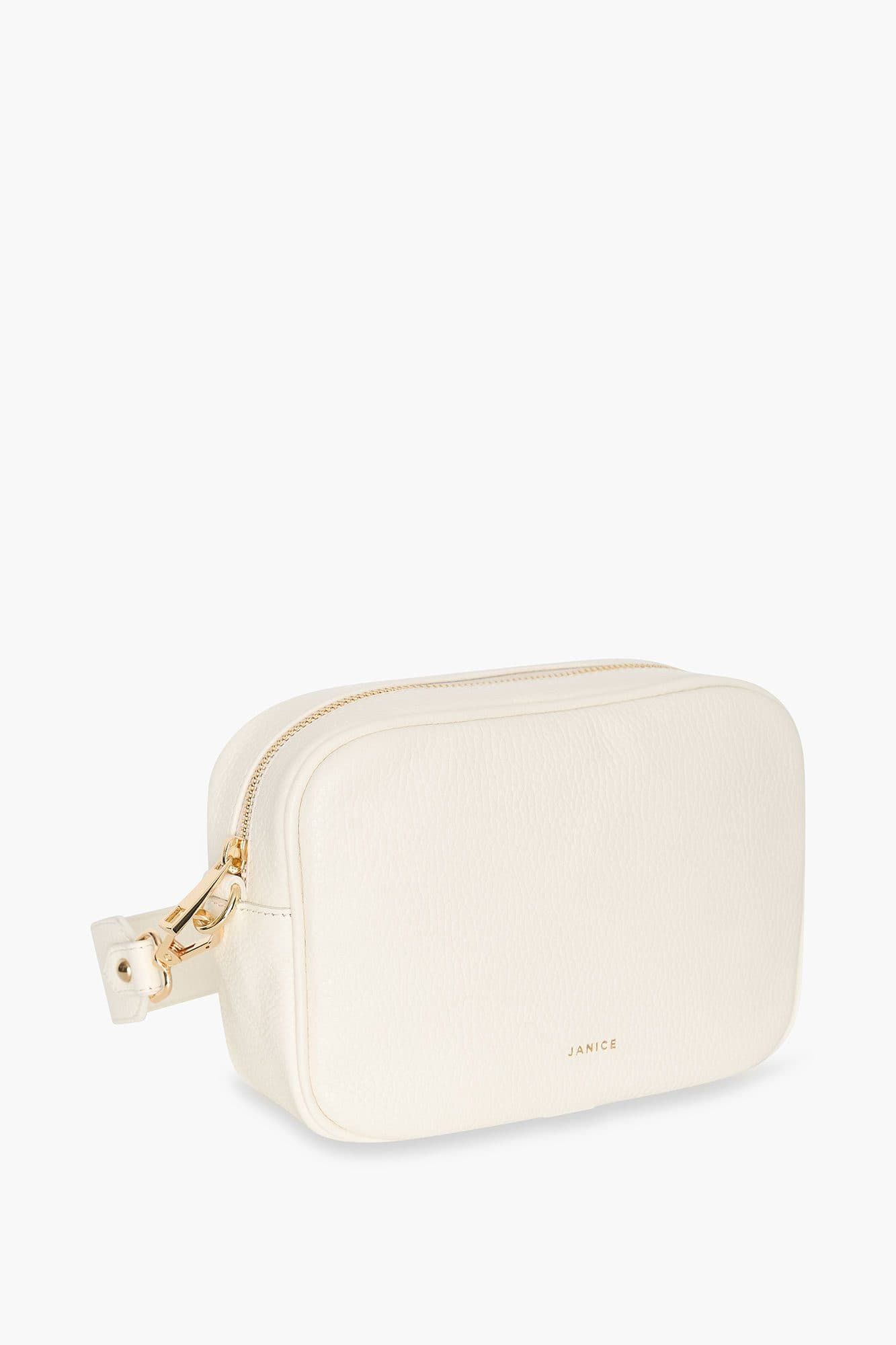 Leren Crossbody Dames Bruce Off-white - 5