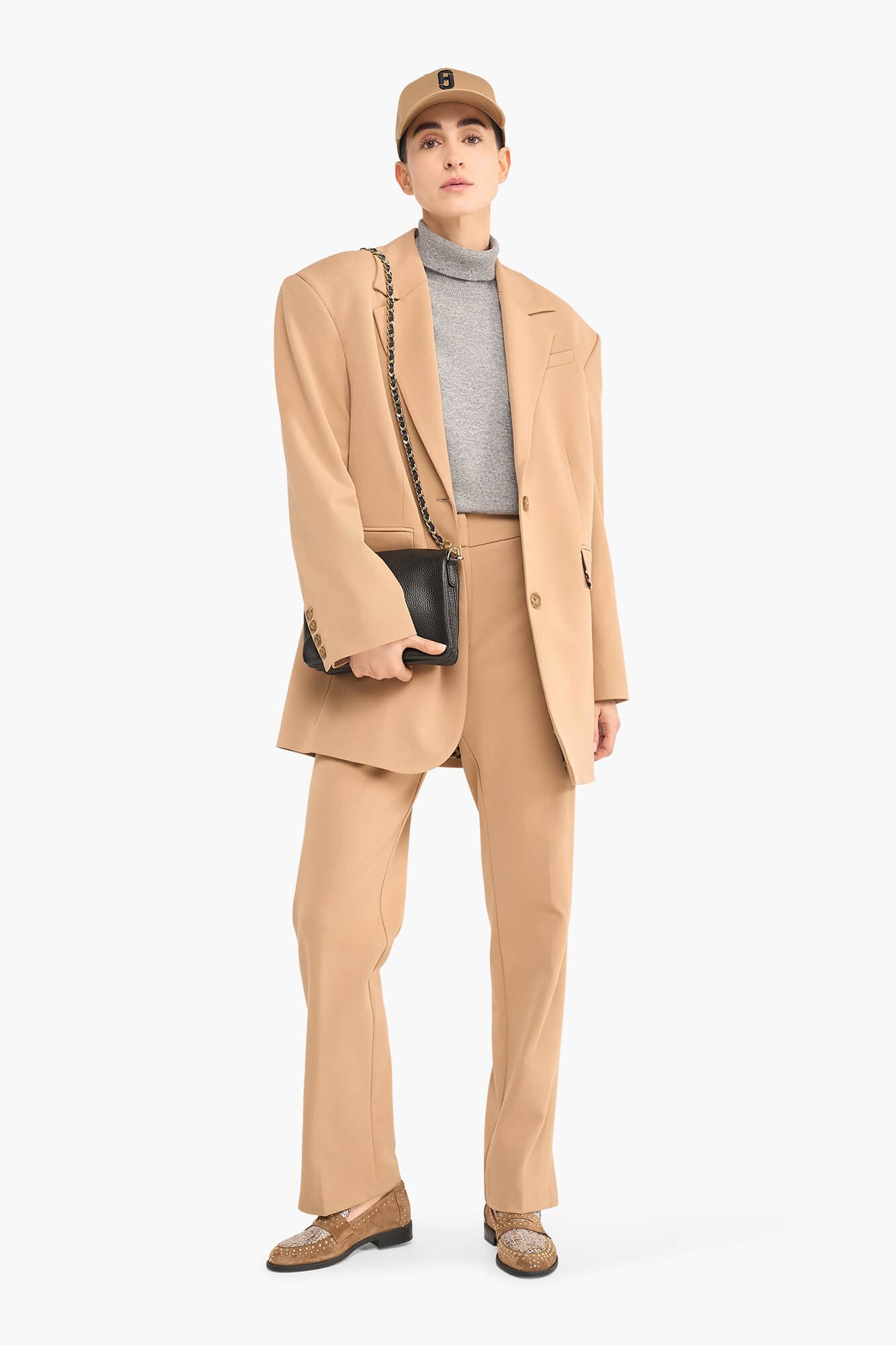Oversized Blazer Dames Buddy Beige - 3