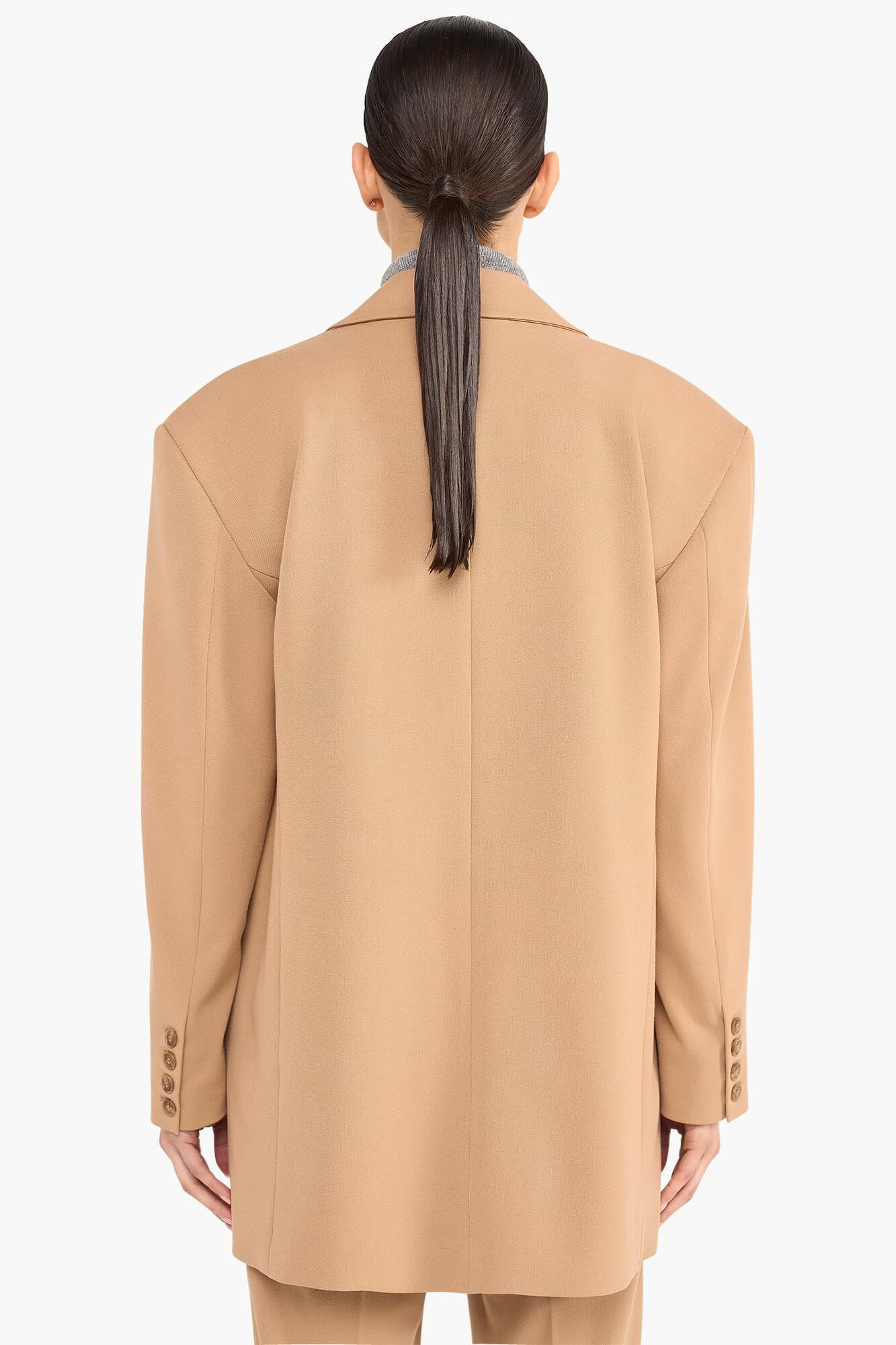 Oversized Blazer Dames Buddy Beige - 5