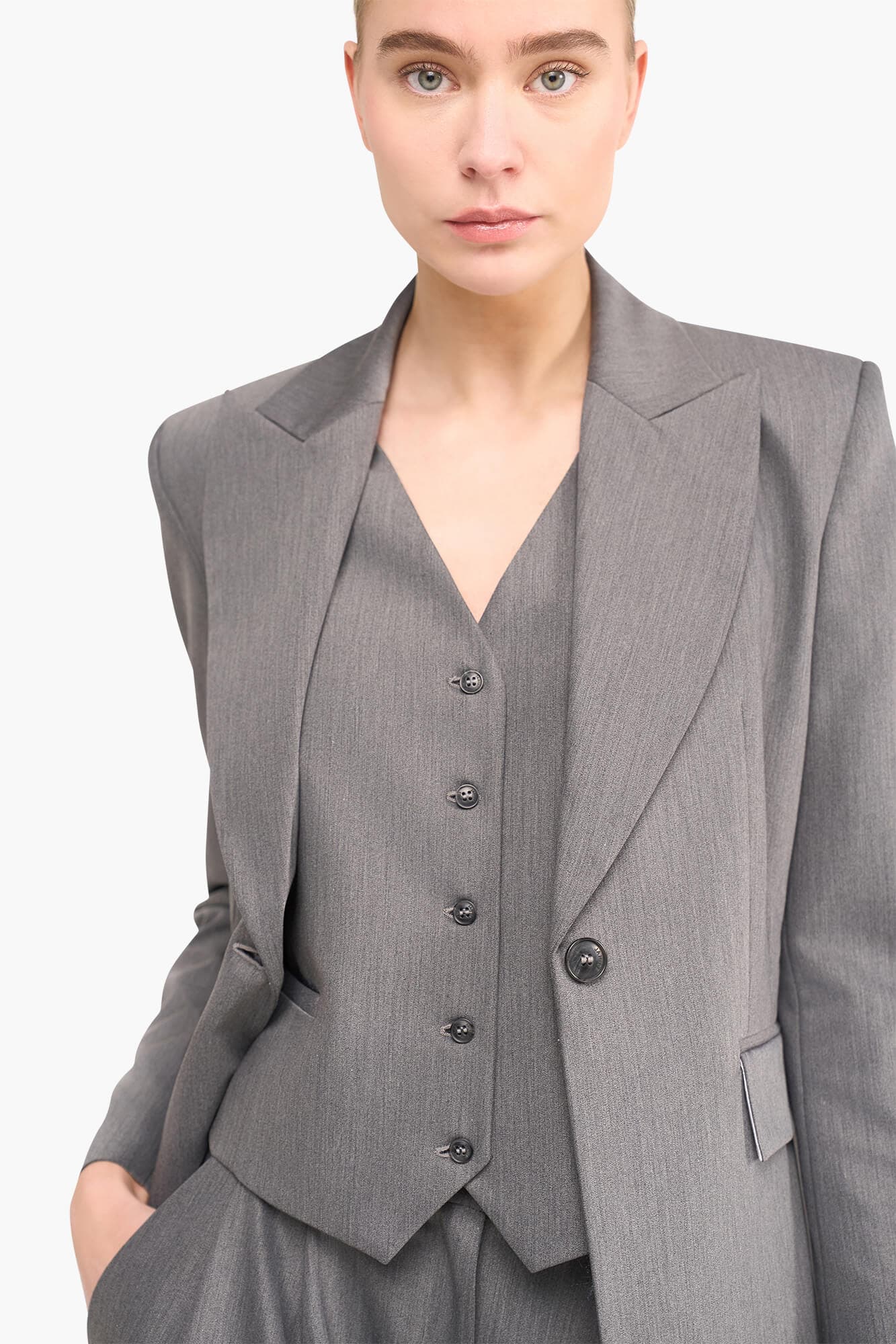 Blazer Dames Getailleerd Marcus Grijs - 3