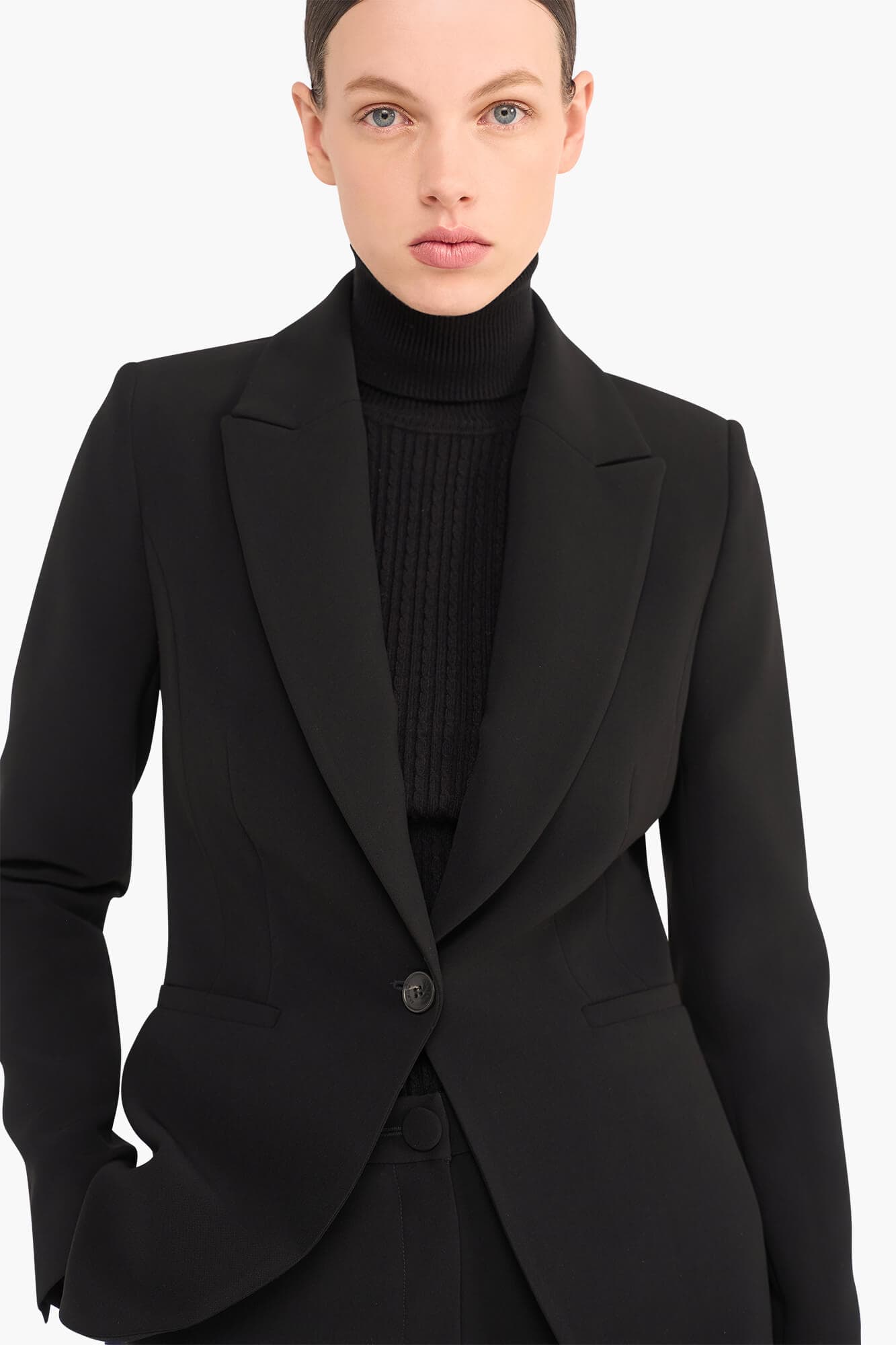 Blazer Dames Getailleerd Luke Zwart - alternatieve afbeelding