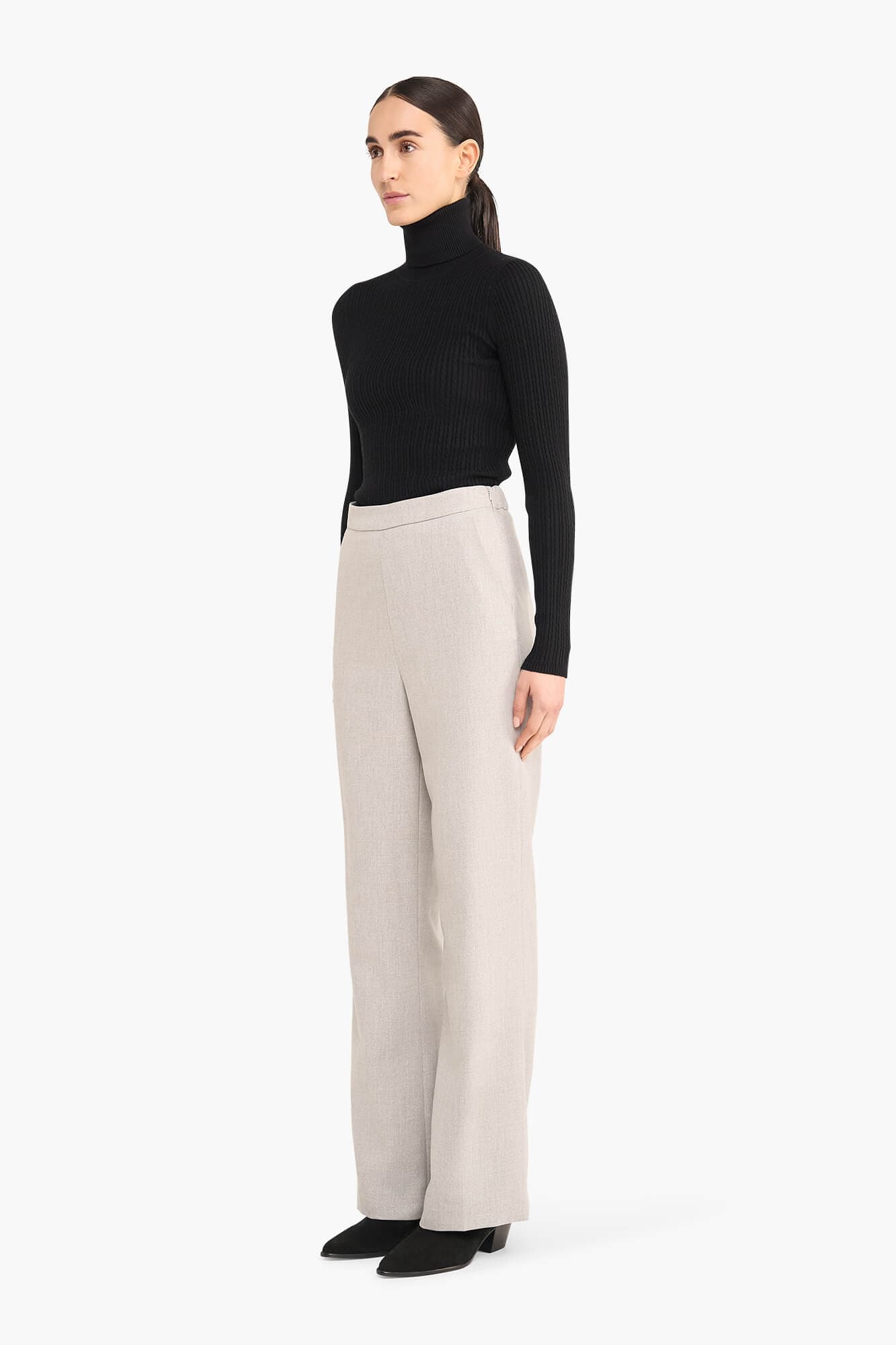 Broek Dames Rechte Pijp Lurex Pete Grijs - 4