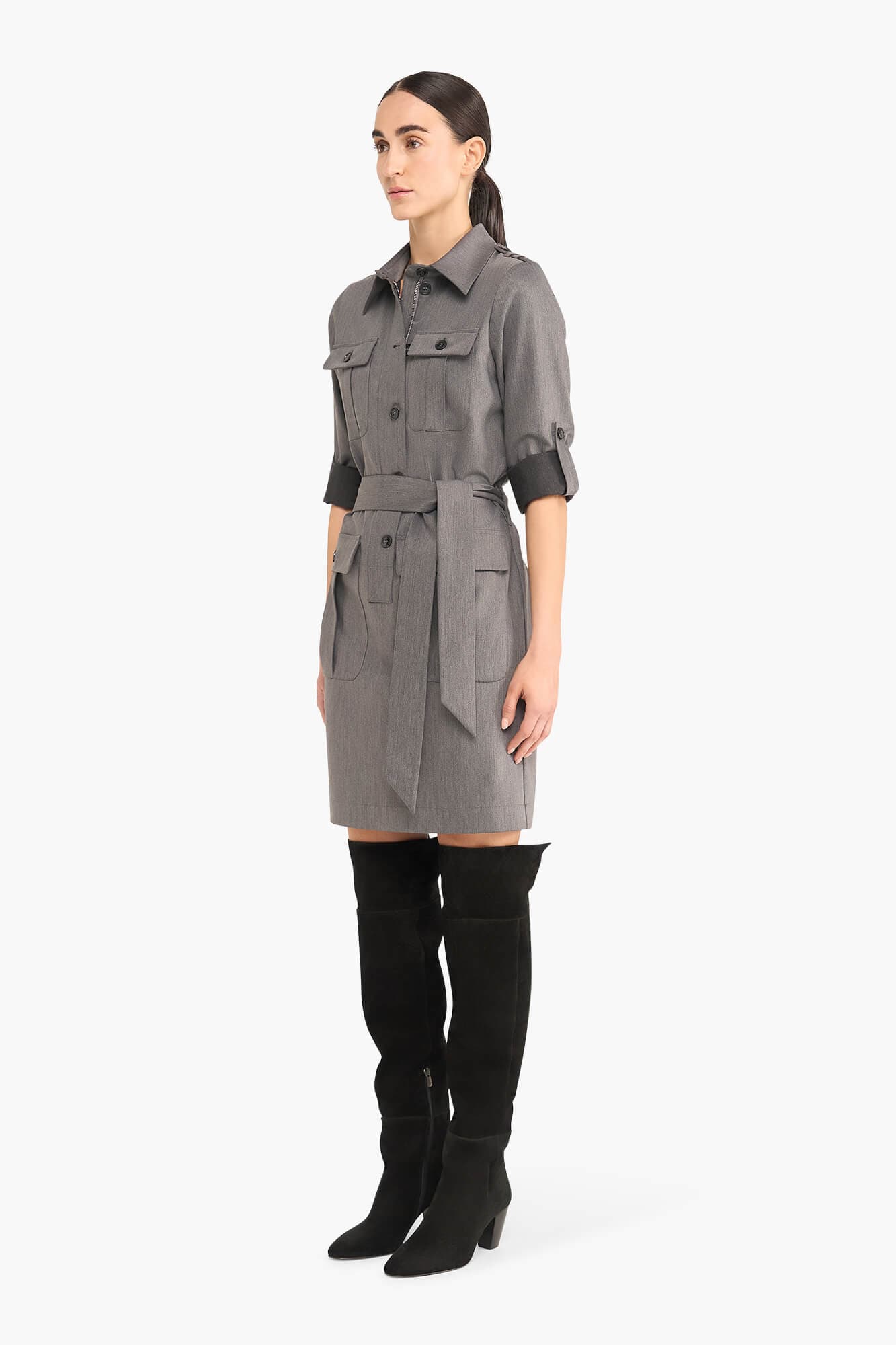 Jurk Riem Chicago Grijs - 4