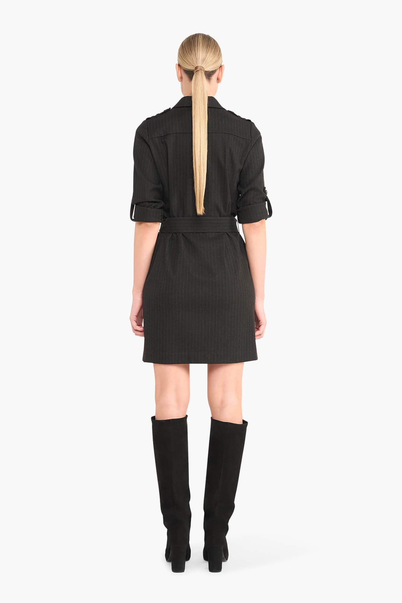 Jurk Riem Streep Chicago Zwart - 5