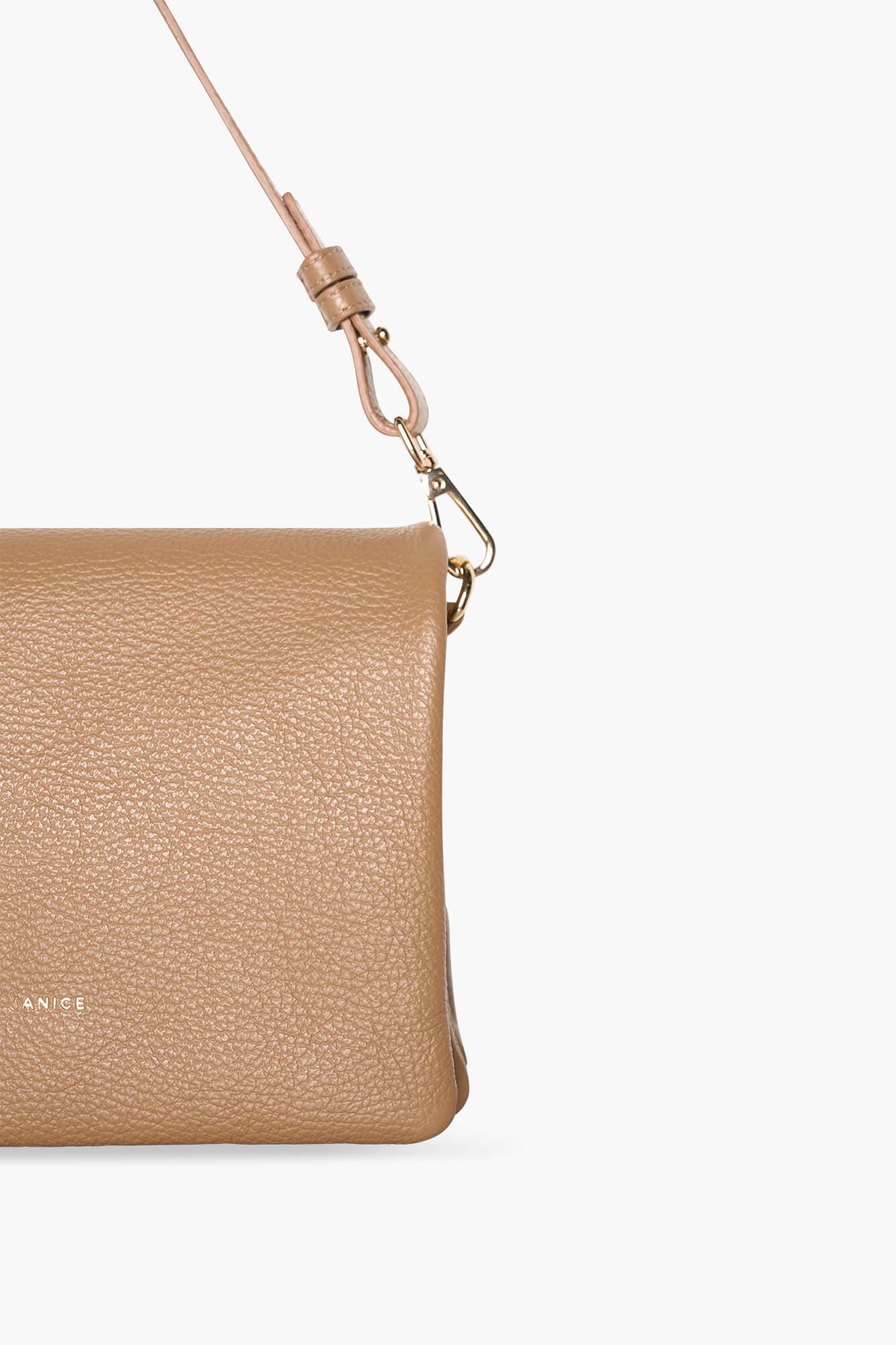 Leren Schoudertas Dames Skylar Cognac - alternatieve afbeelding