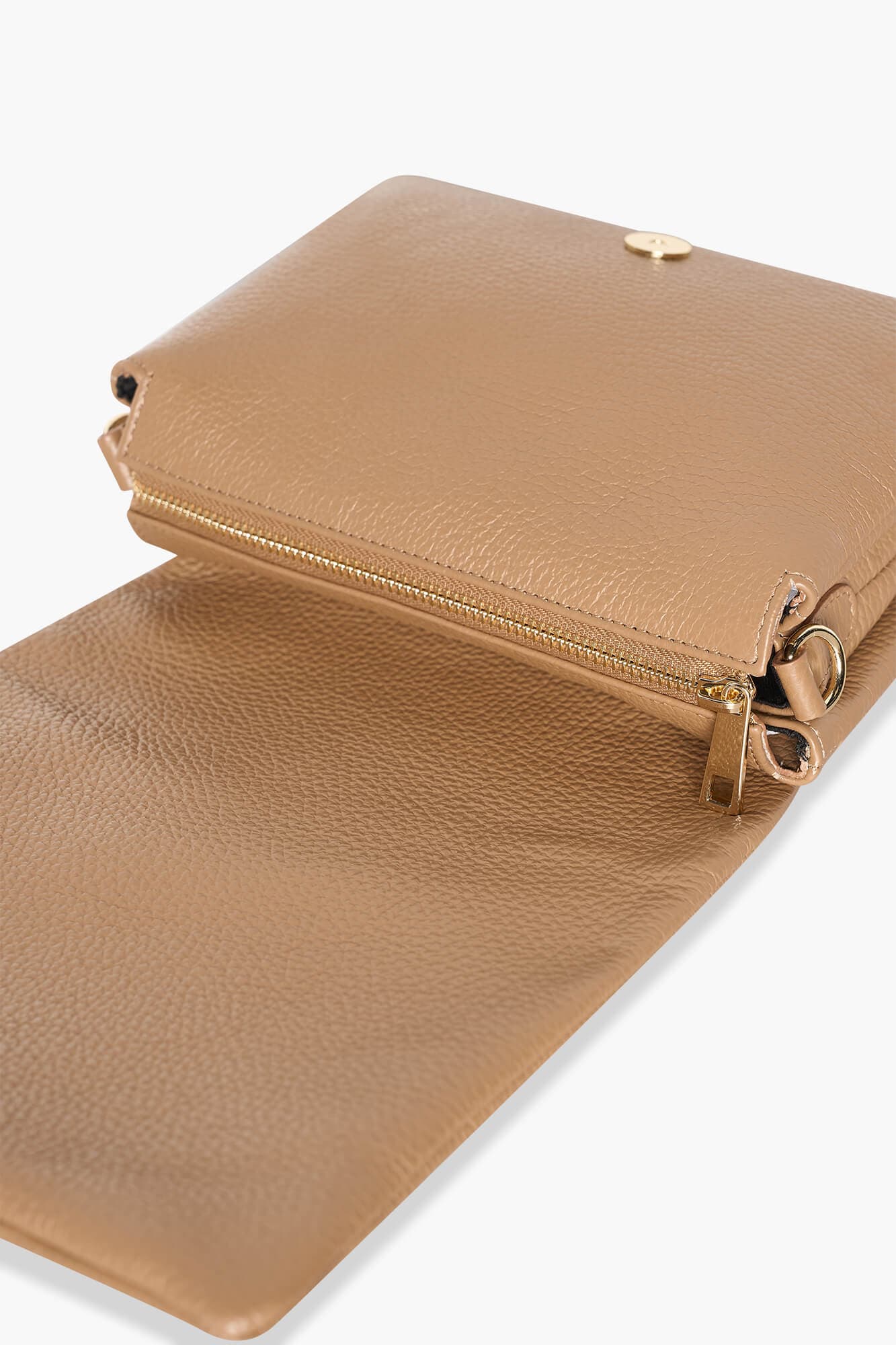 Leren Schoudertas Dames Skylar Cognac - 3