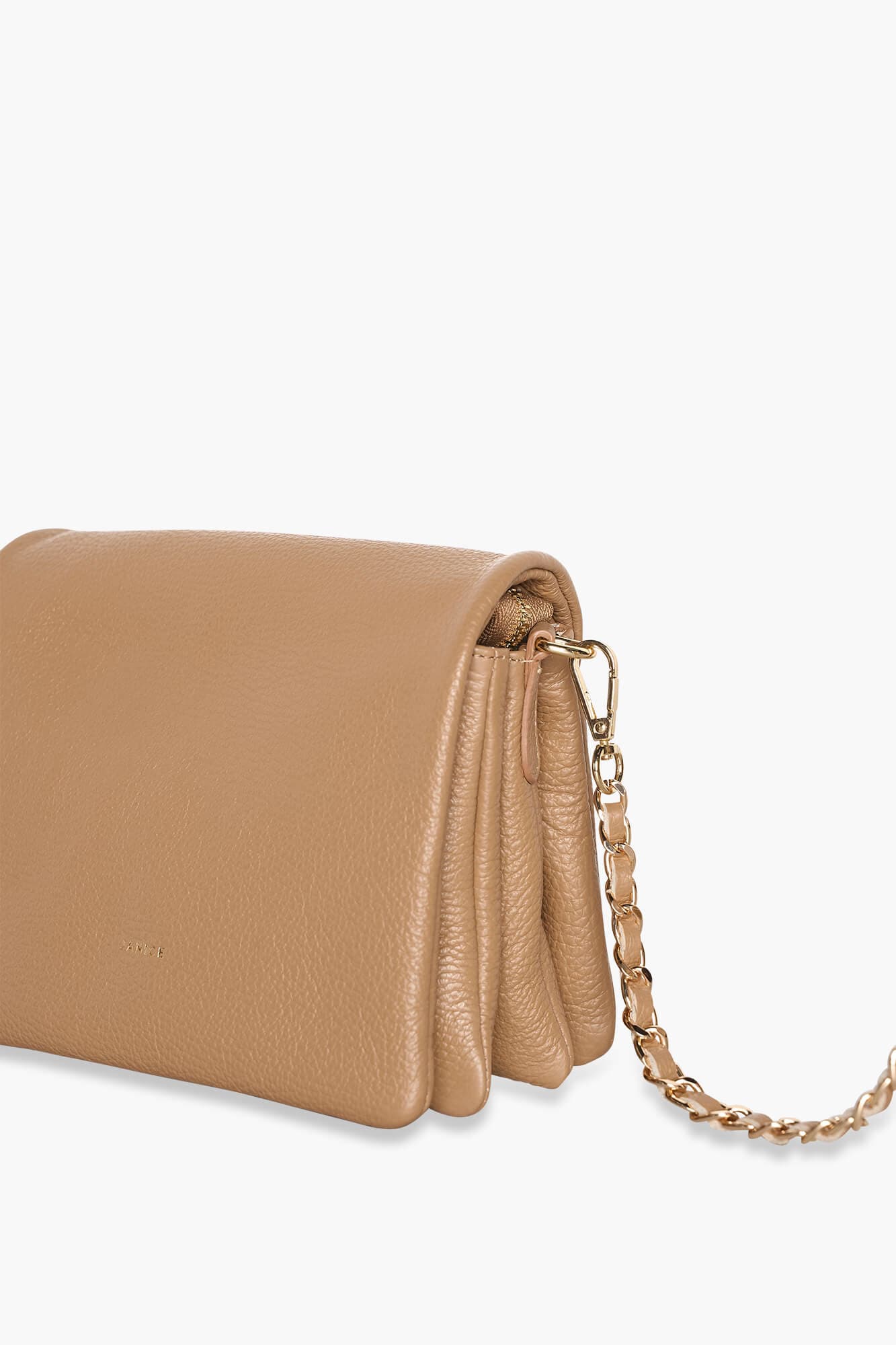 Leren Schoudertas Dames Skylar Cognac - 4