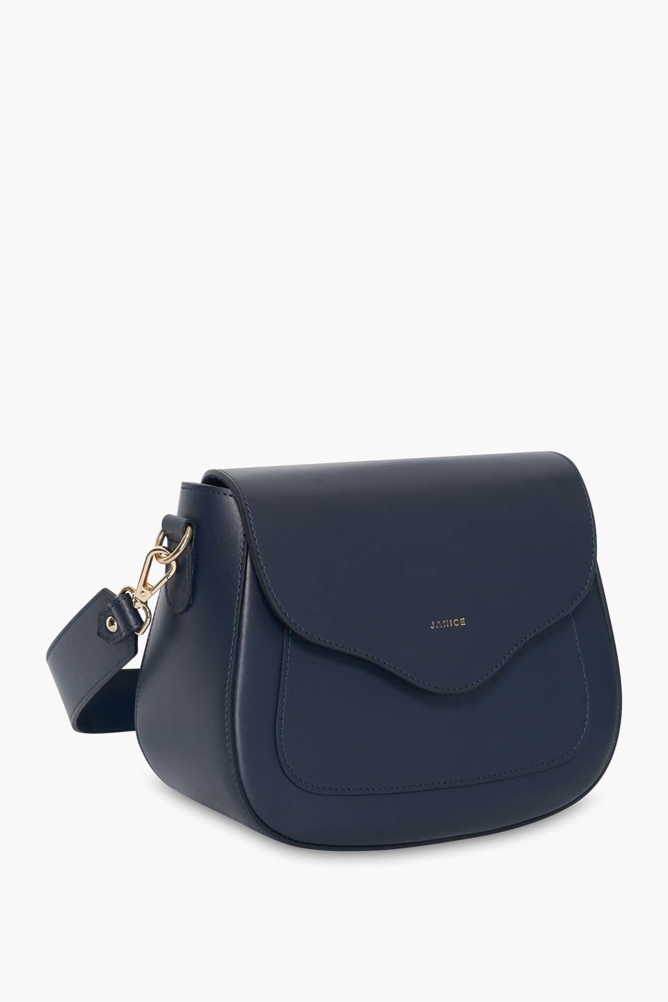Leren Crossbody Dames Nixon Navy Blue - alternatieve afbeelding
