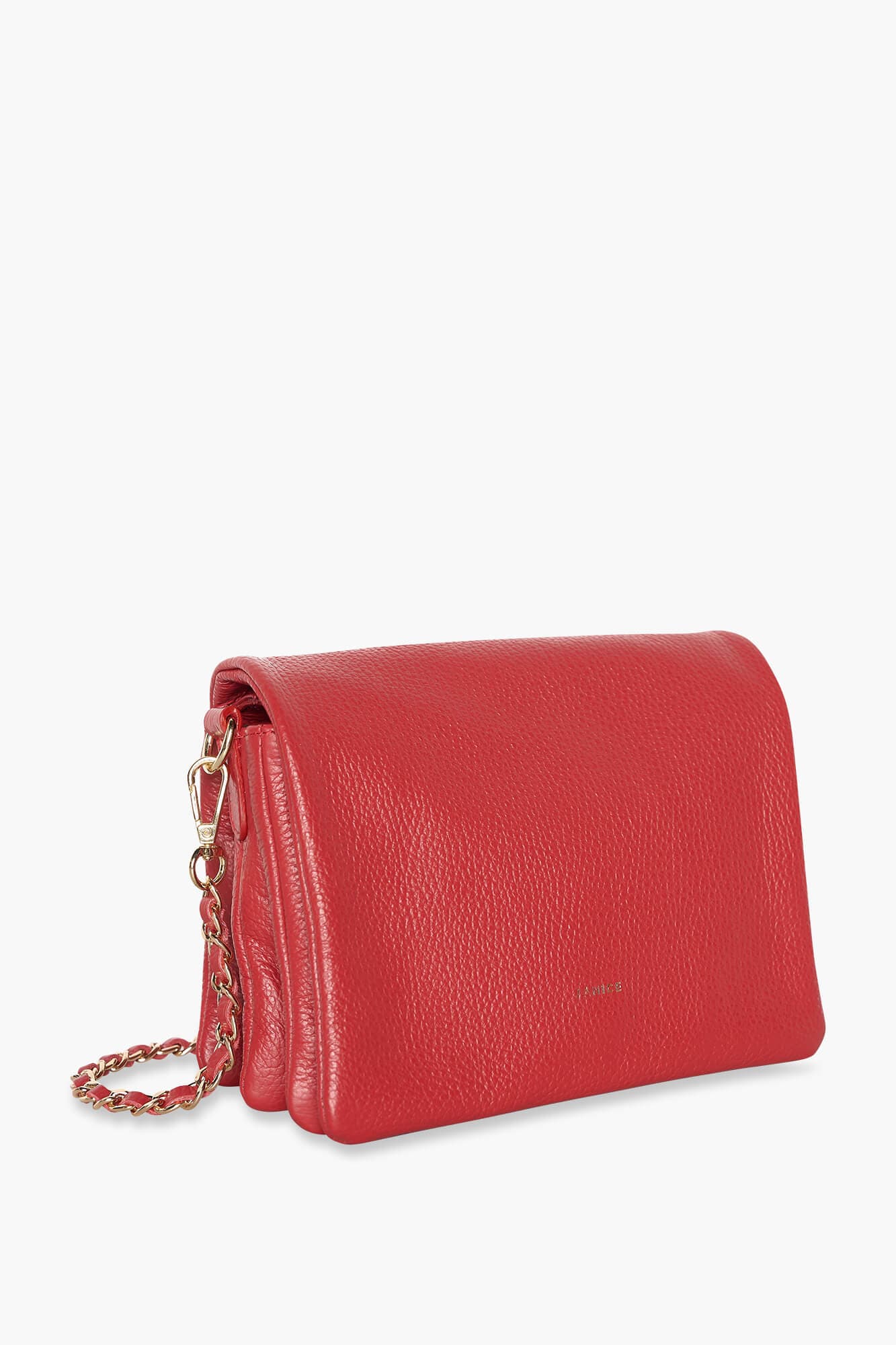 Leren Schoudertas Dames Skylar Rood