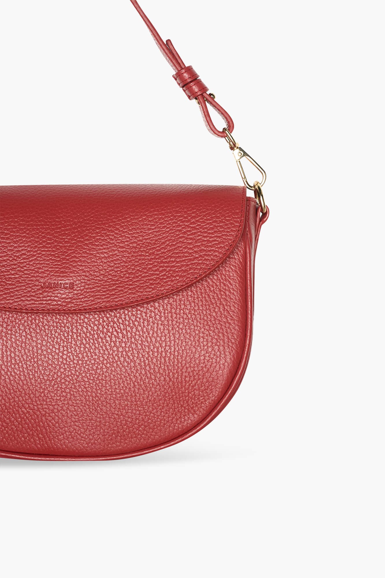 Leren Schoudertas Dames Tayler Rood - alternatieve afbeelding