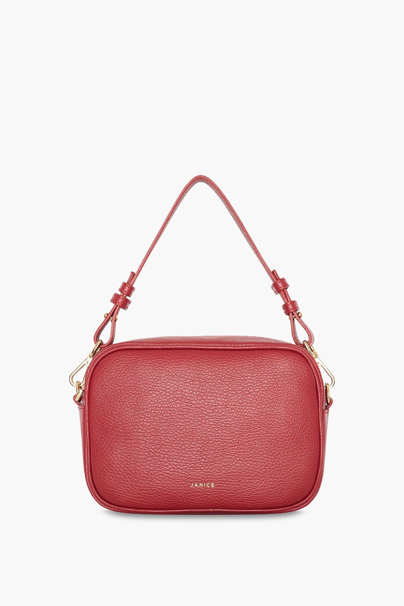 Leren Crossbody Dames Bruce Rood