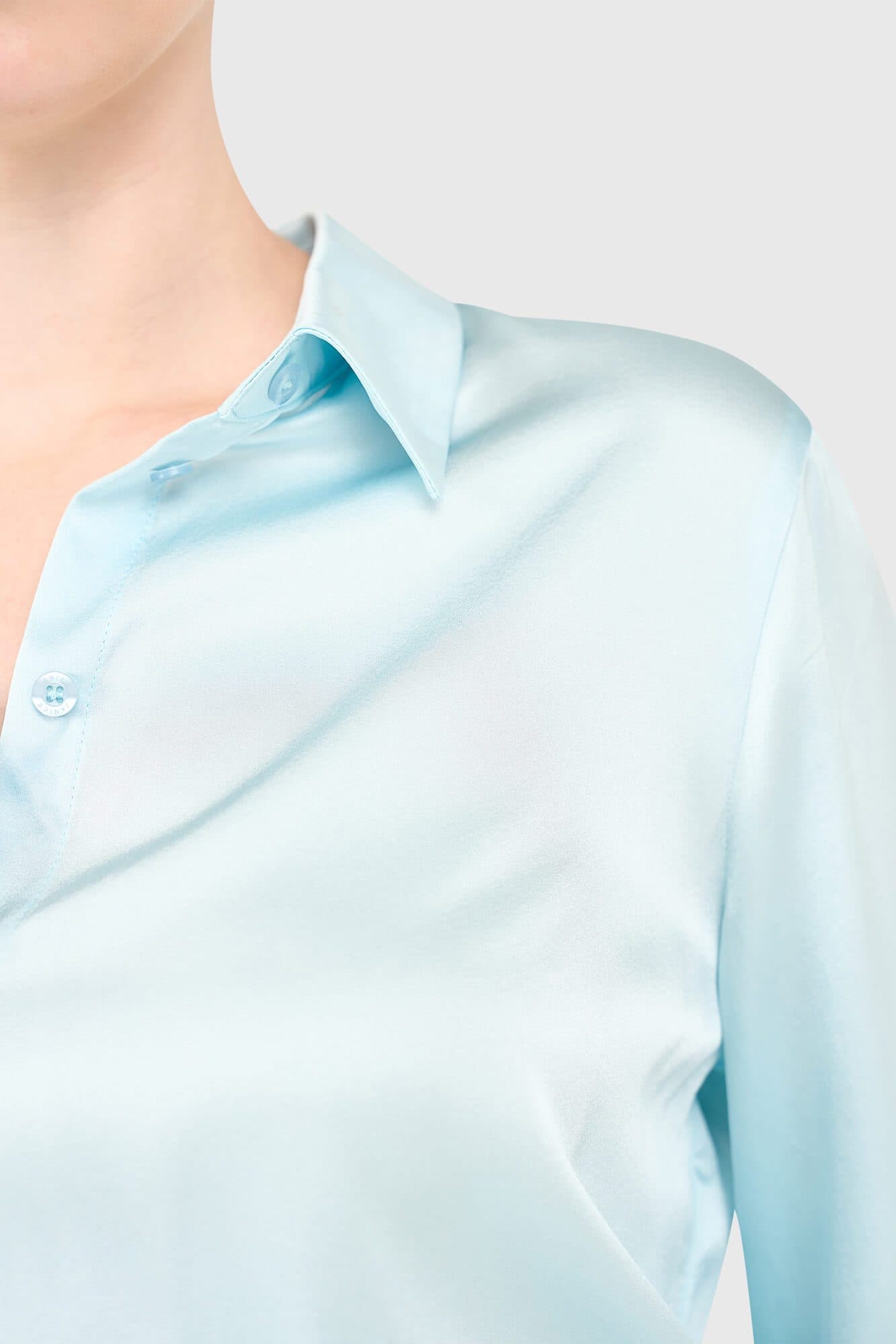 Abe Blouse Licht Blauw - 3