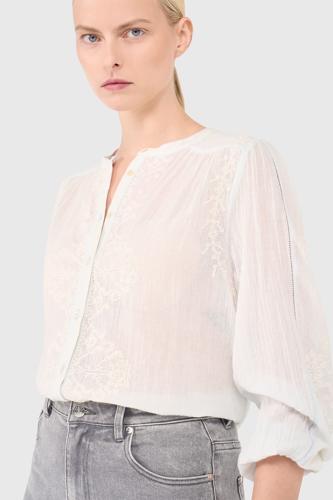 Austin Blouse Licht Blauw - alternatieve afbeelding