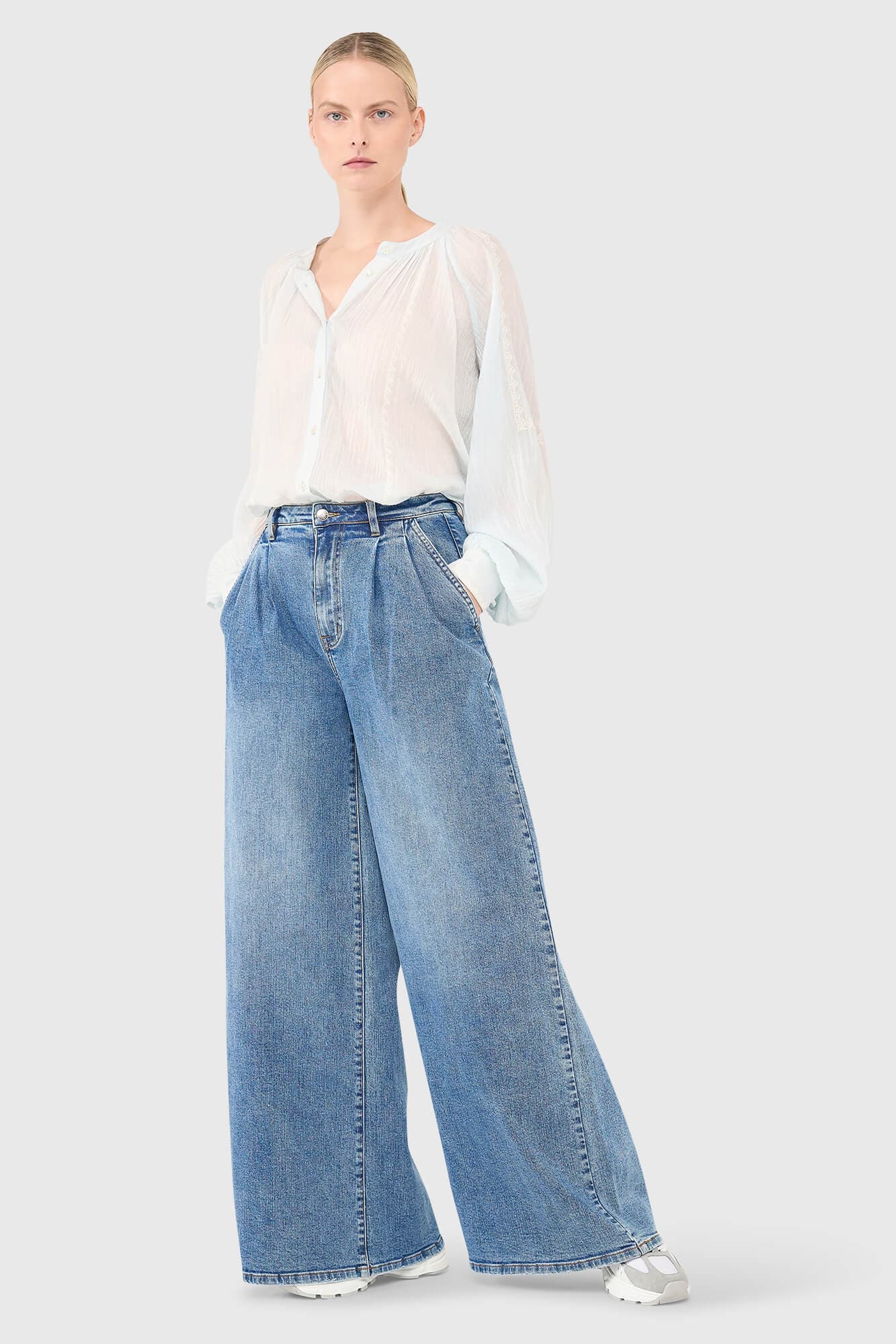 Beau Blouse Light Blauw - 4