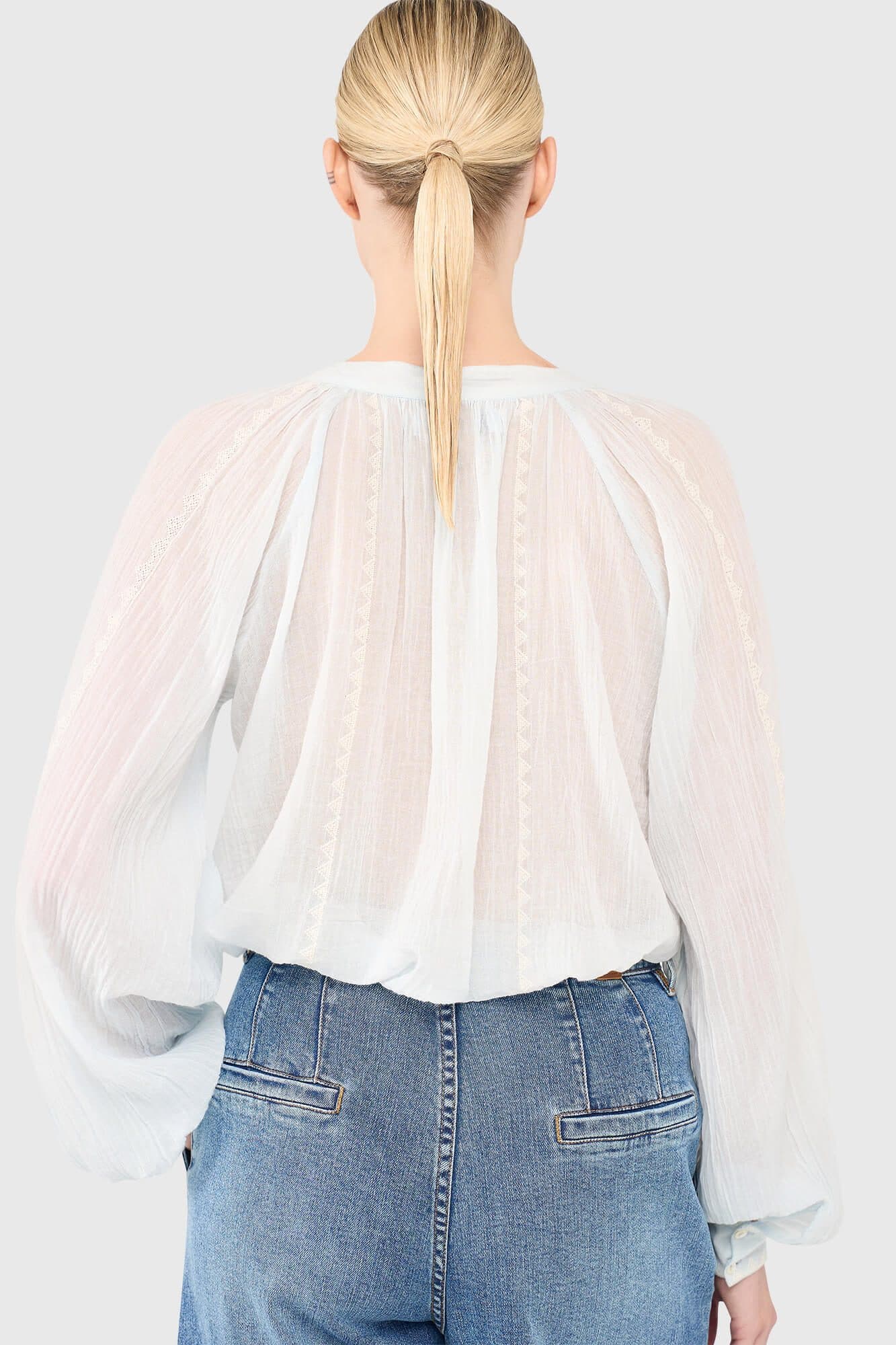 Beau Blouse Light Blauw - 5