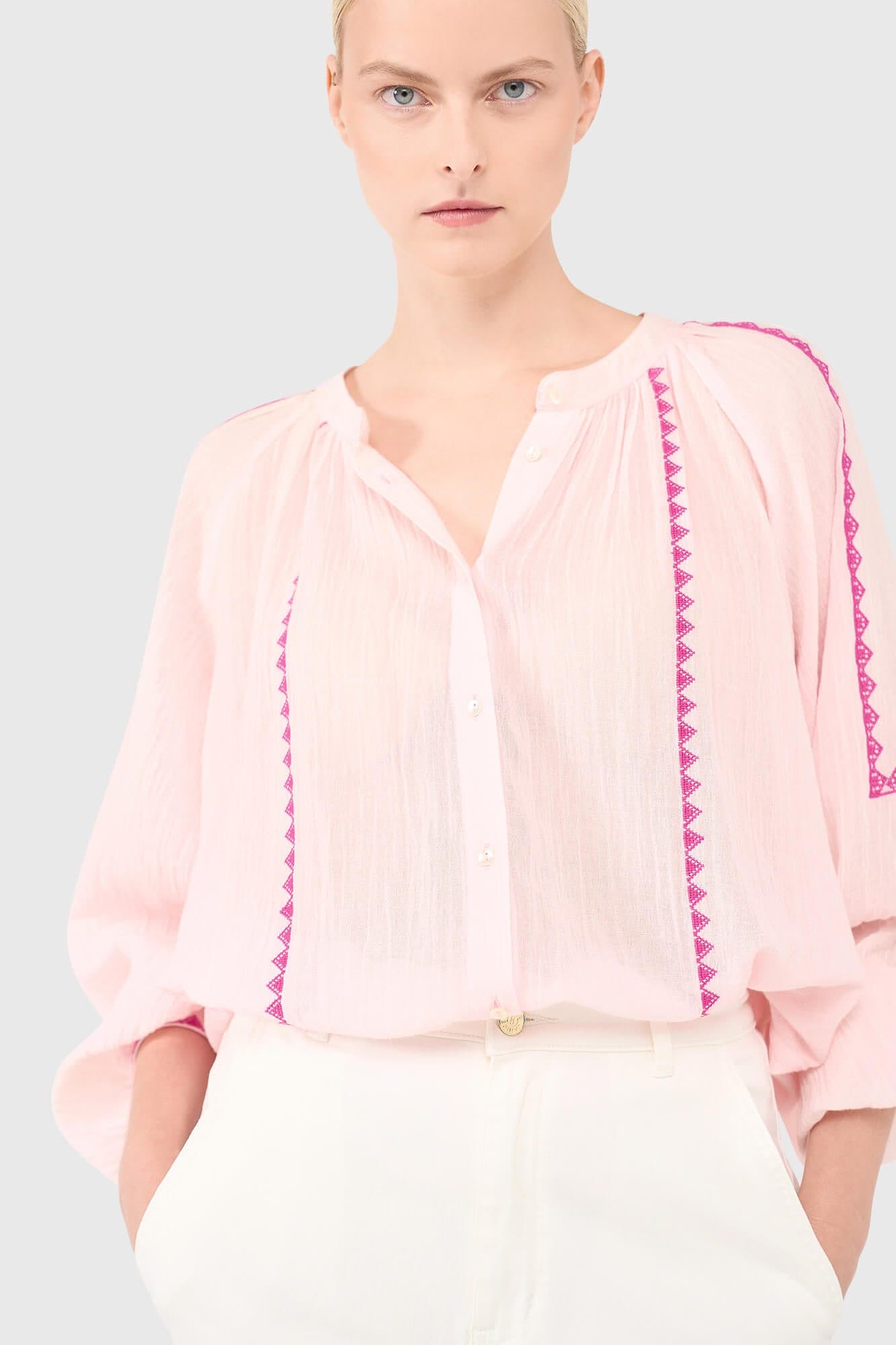 Beau Blouse Roze - alternatieve afbeelding