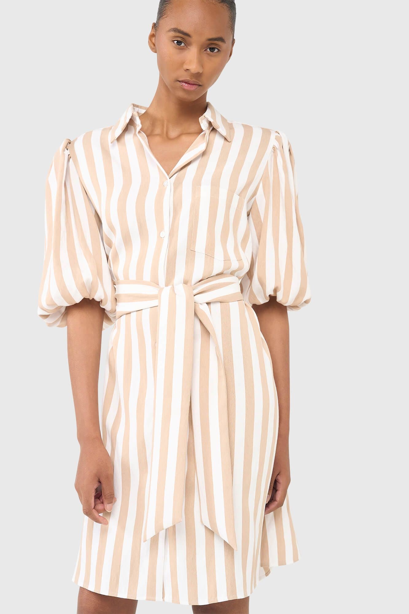 Gavin Jurk Beige Streep - alternatieve afbeelding