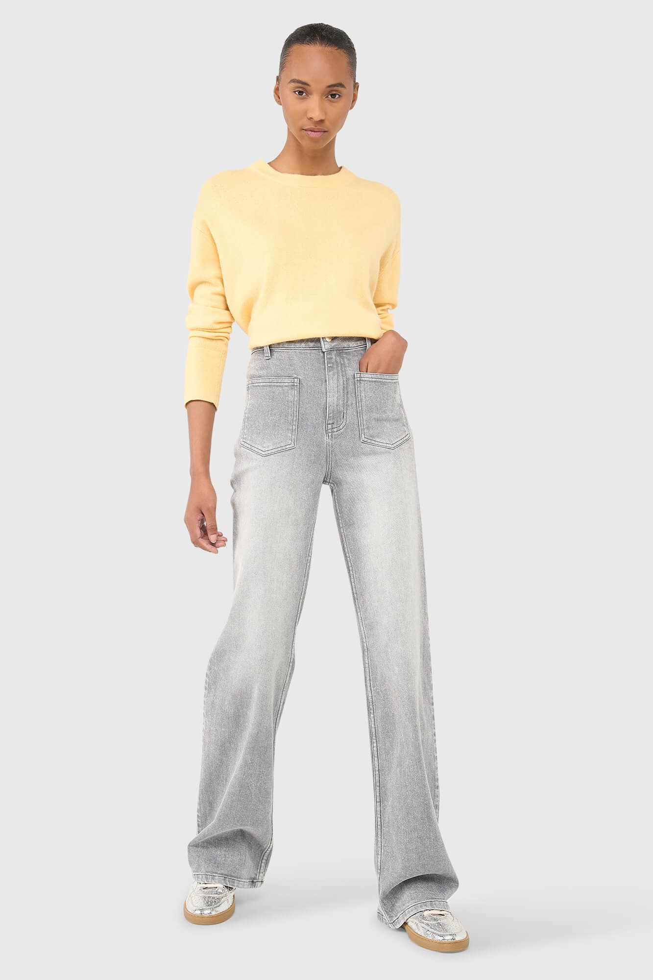 Jagger Jeans Grijs 110 - 4