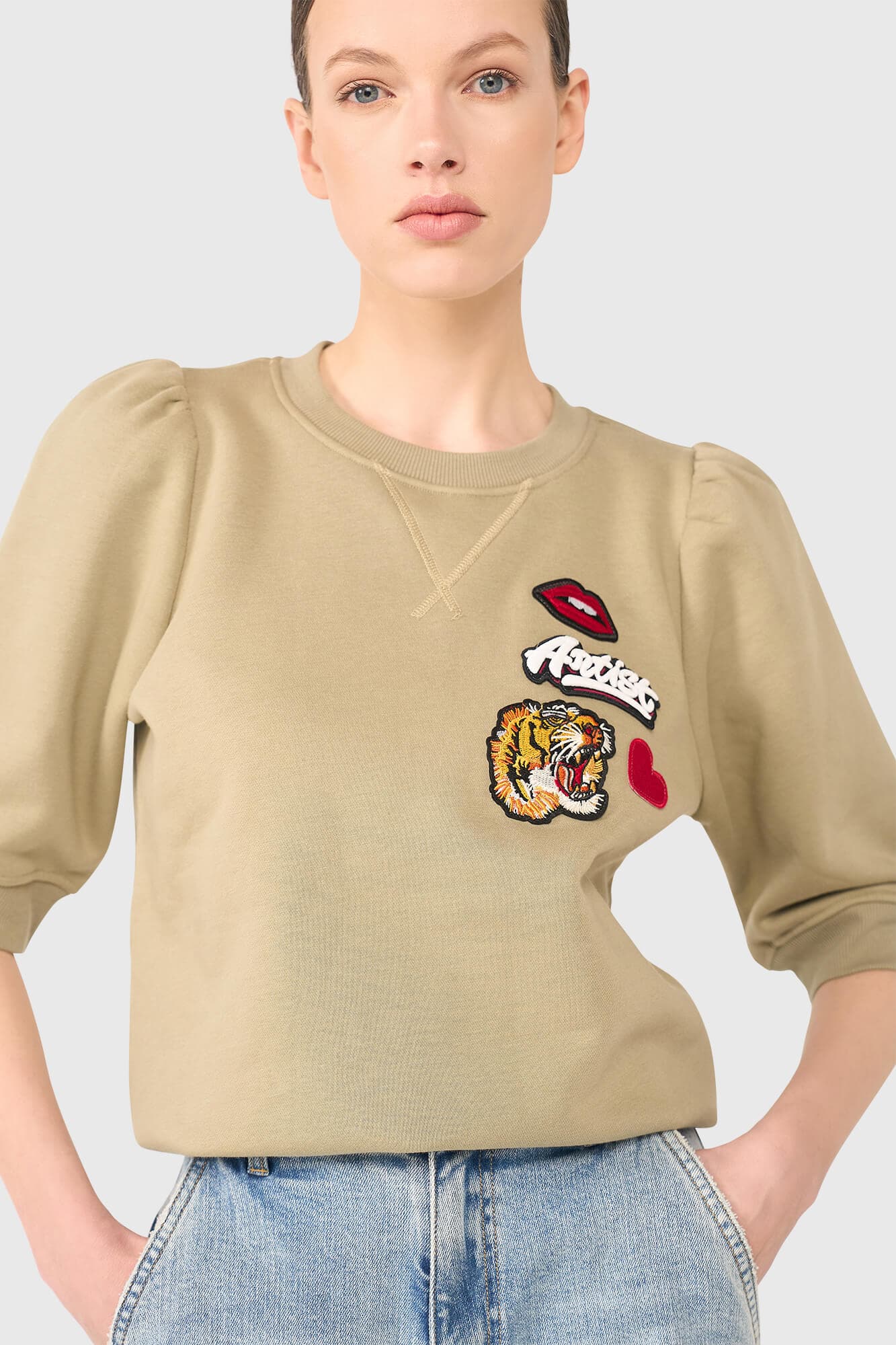 Frank Sweater Groen Patches - 3