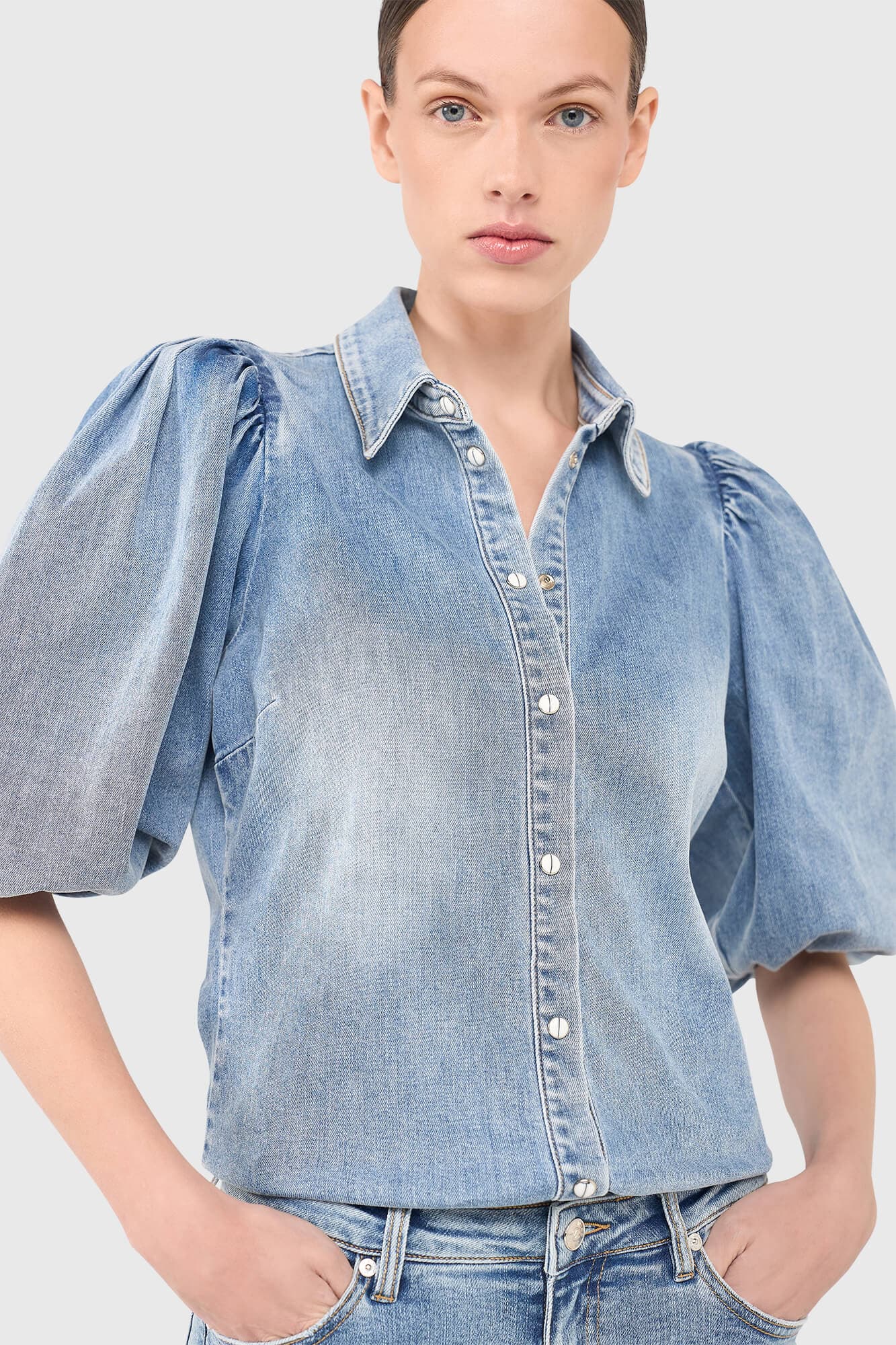 Lars Blouse Blauw 435 - alternatieve afbeelding