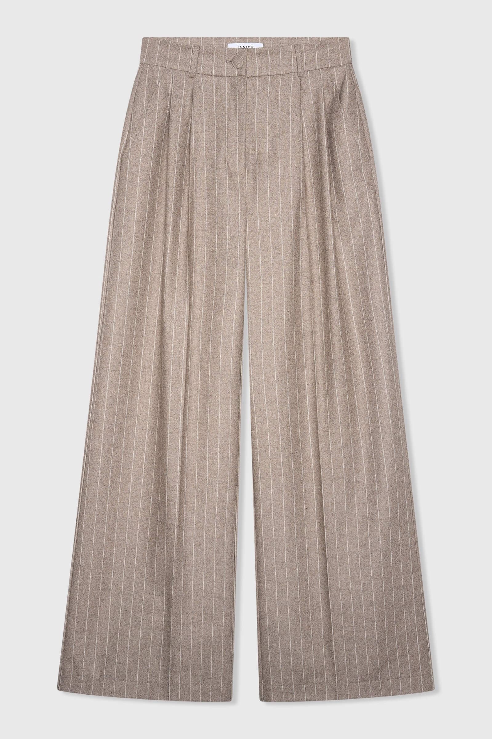 Dollar Pantalon Beige Gestreept - 4