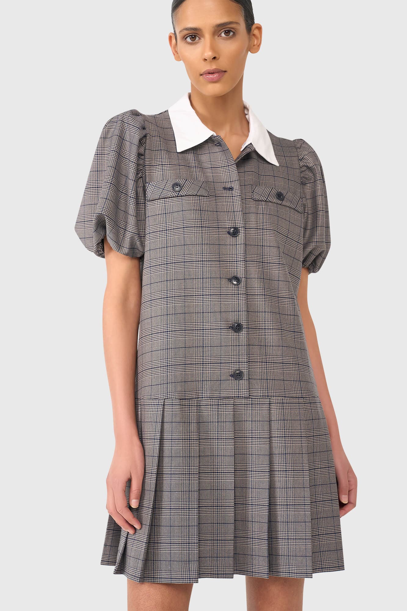 Gibson Blauw Beige Ruit - alternatieve afbeelding