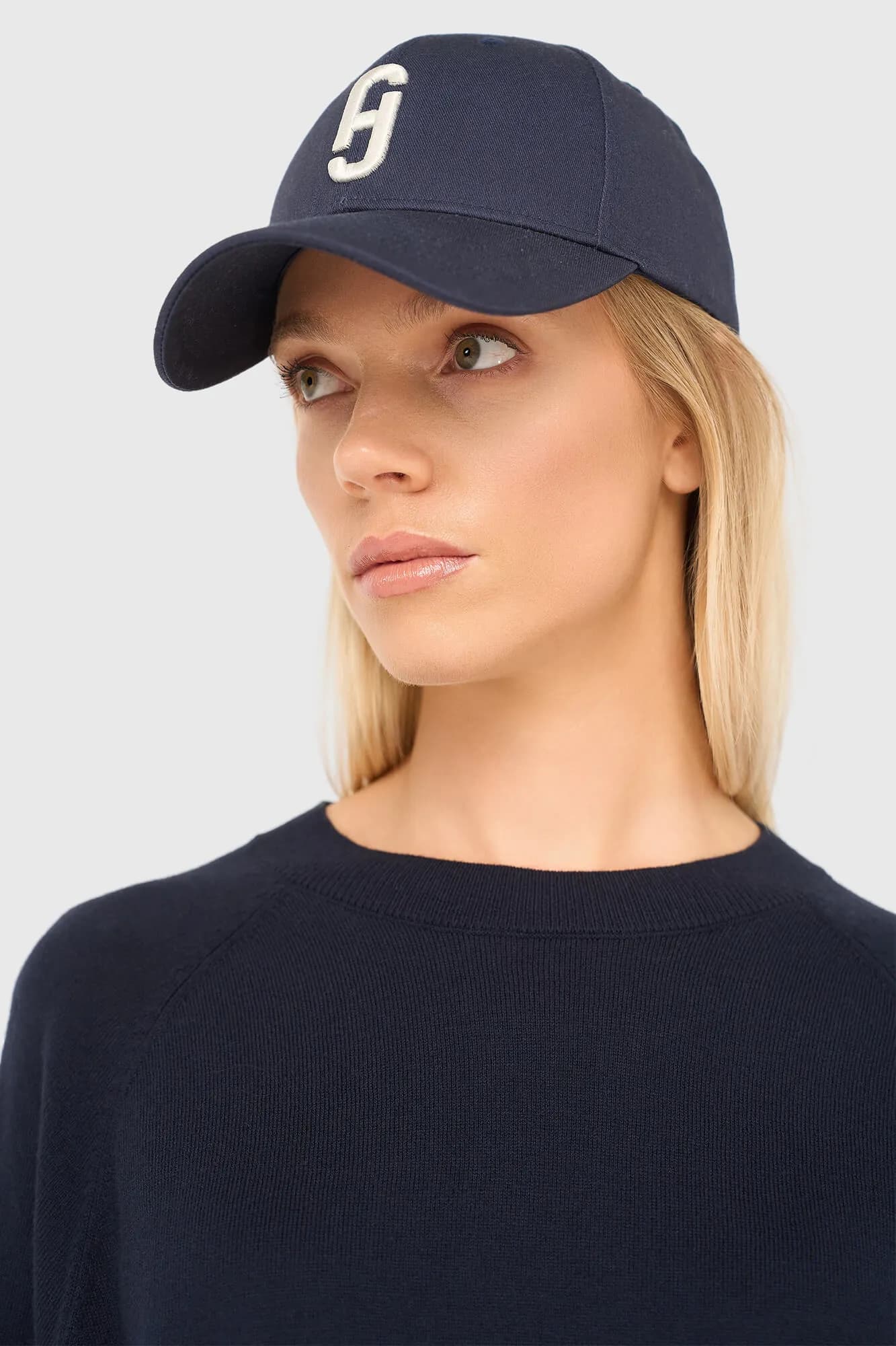 Cap Dames Logo Jeff Blauw - 3