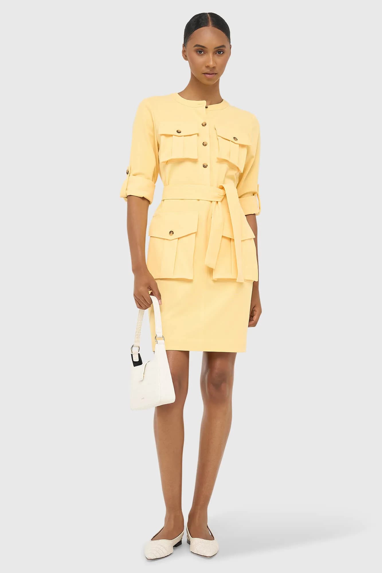 Gele Jurk Zakken Alvin - 4