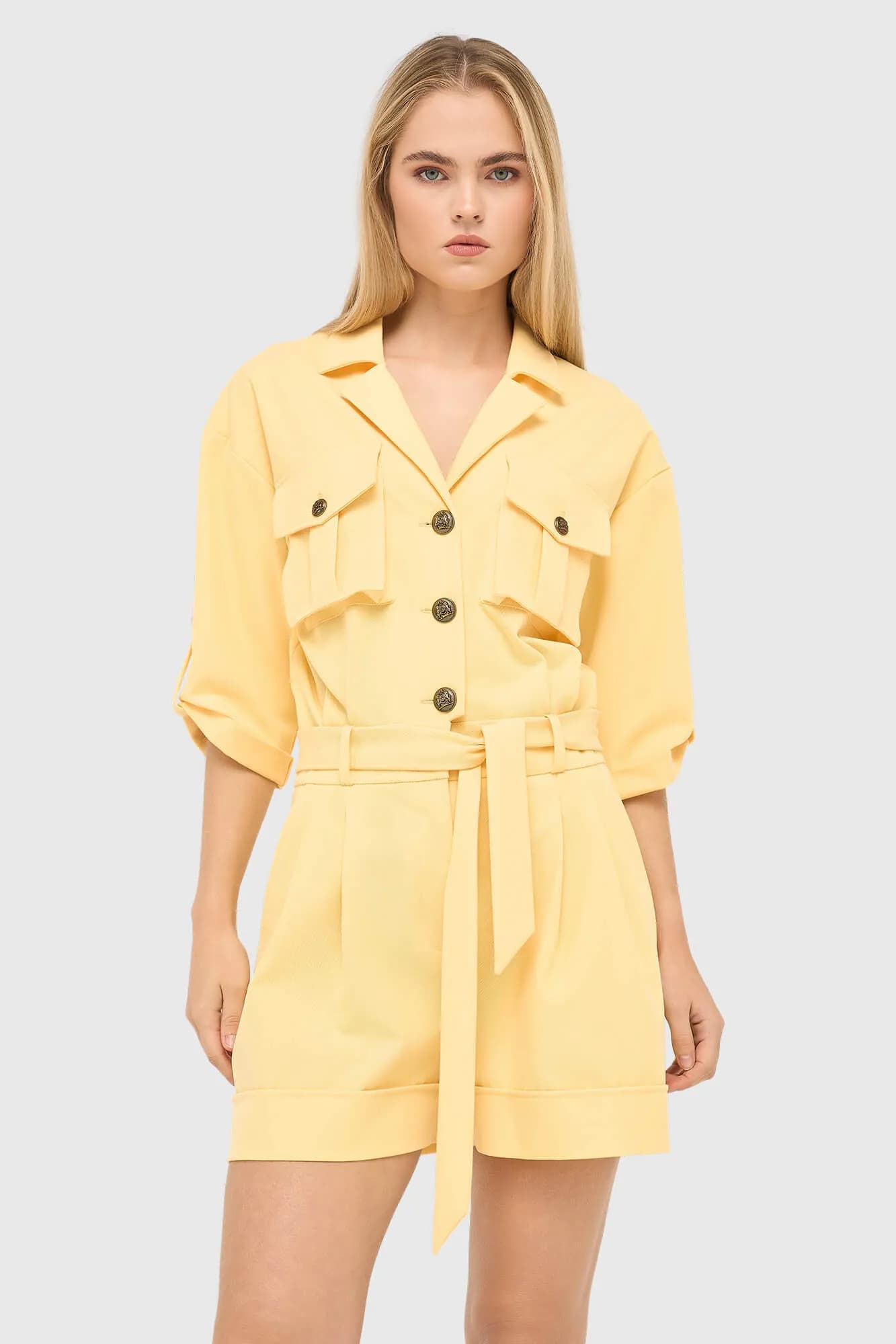 Jumpsuit Dames Geel Asher - 3